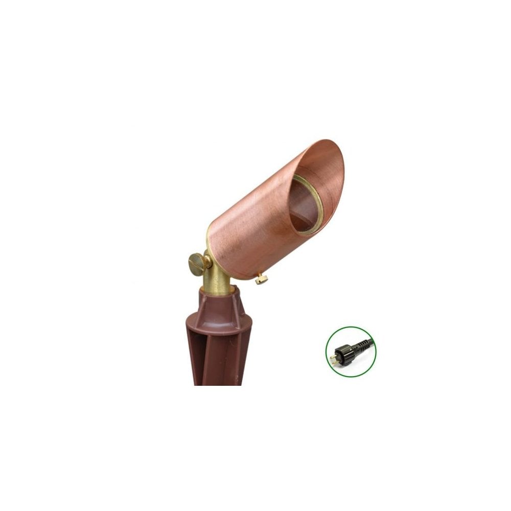 Lumena Astros Outdoor Spotlight - Natural Copper - 12v Plug & Play