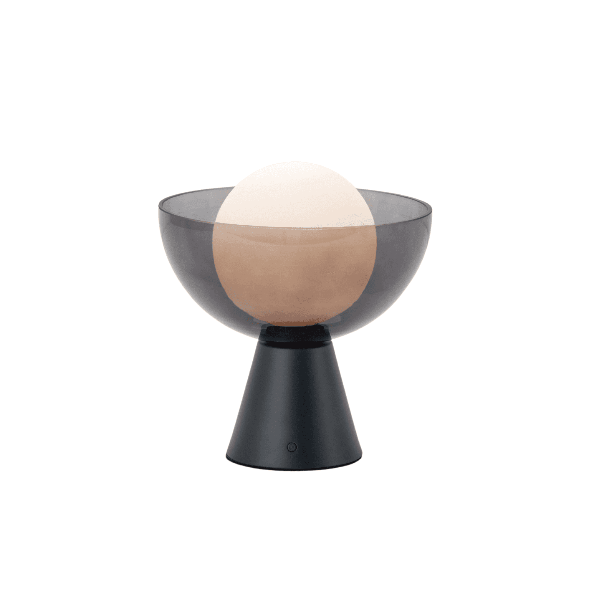 houseof. Dome Cordless Table Lamp - Charcoal Grey