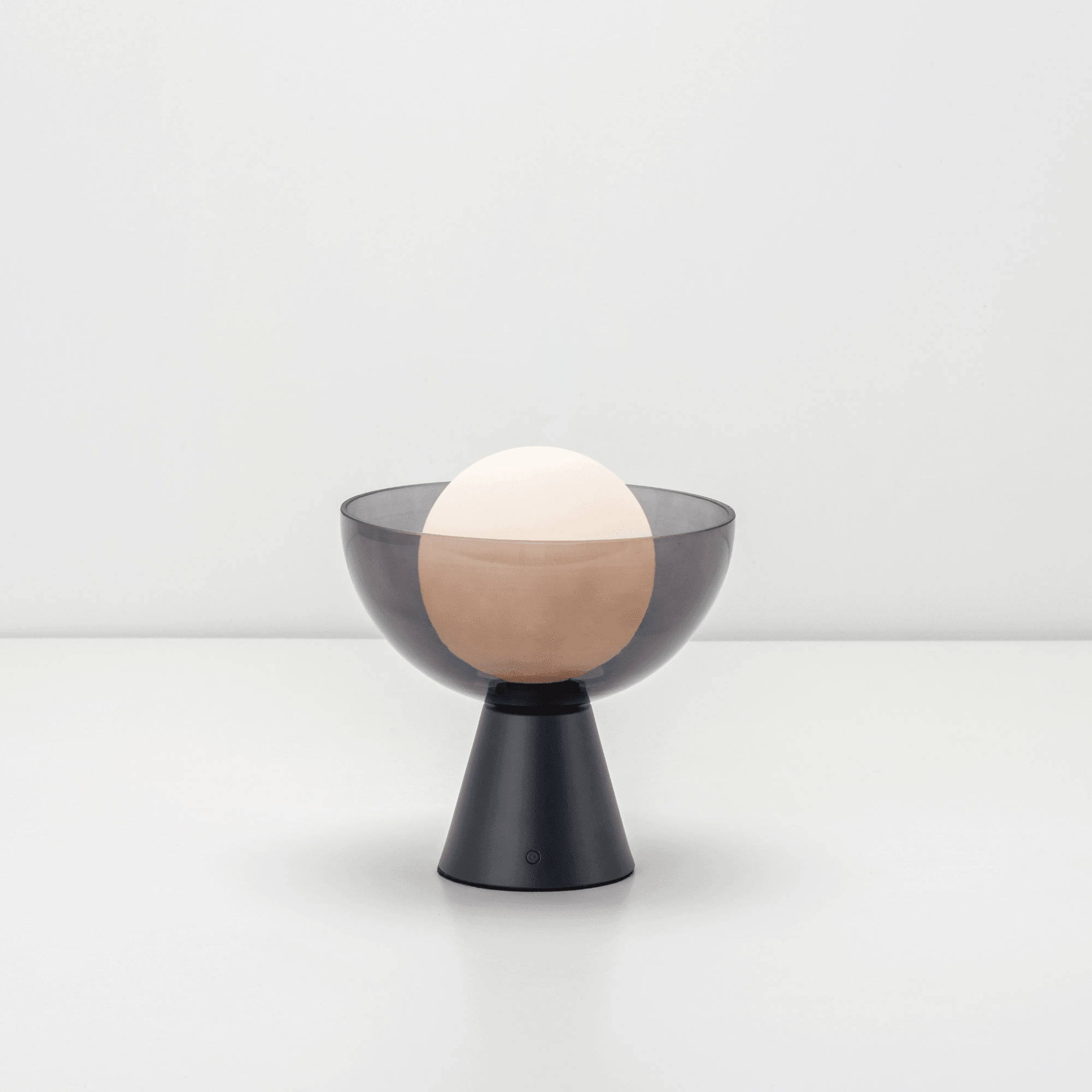 houseof. Dome Cordless Table Lamp - Charcoal Grey