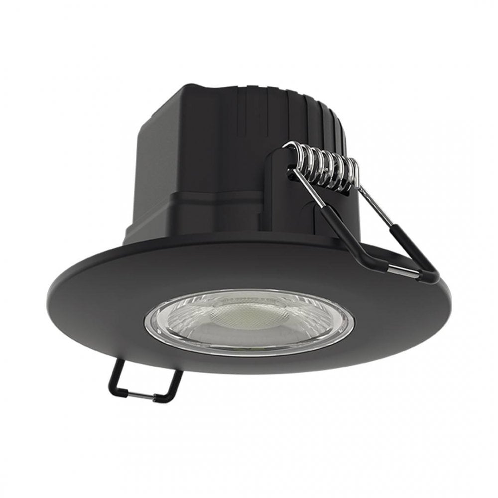 Collingwood H2 Pro Extreme Fixed CSP 5W IP65 All Weather Downlight - Black - Straight to Mains