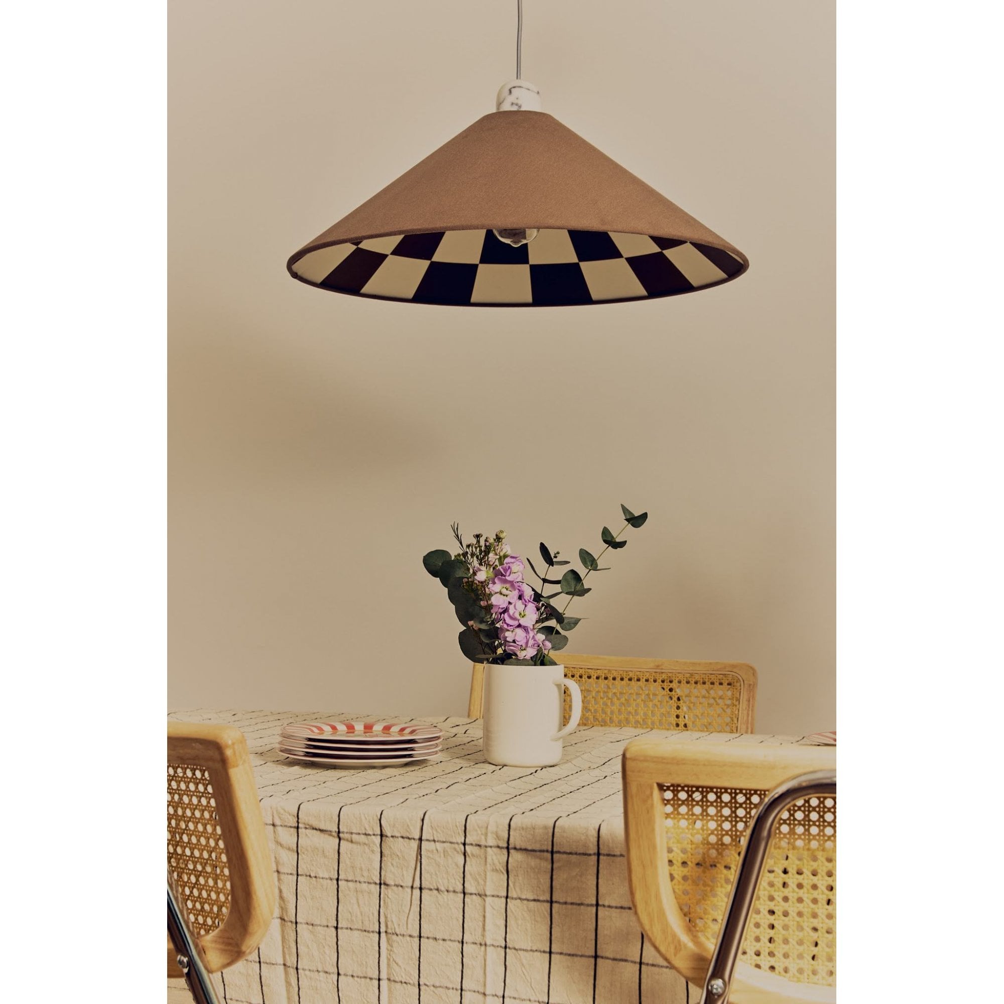 houseof. Checkered Cone Shade - Bark