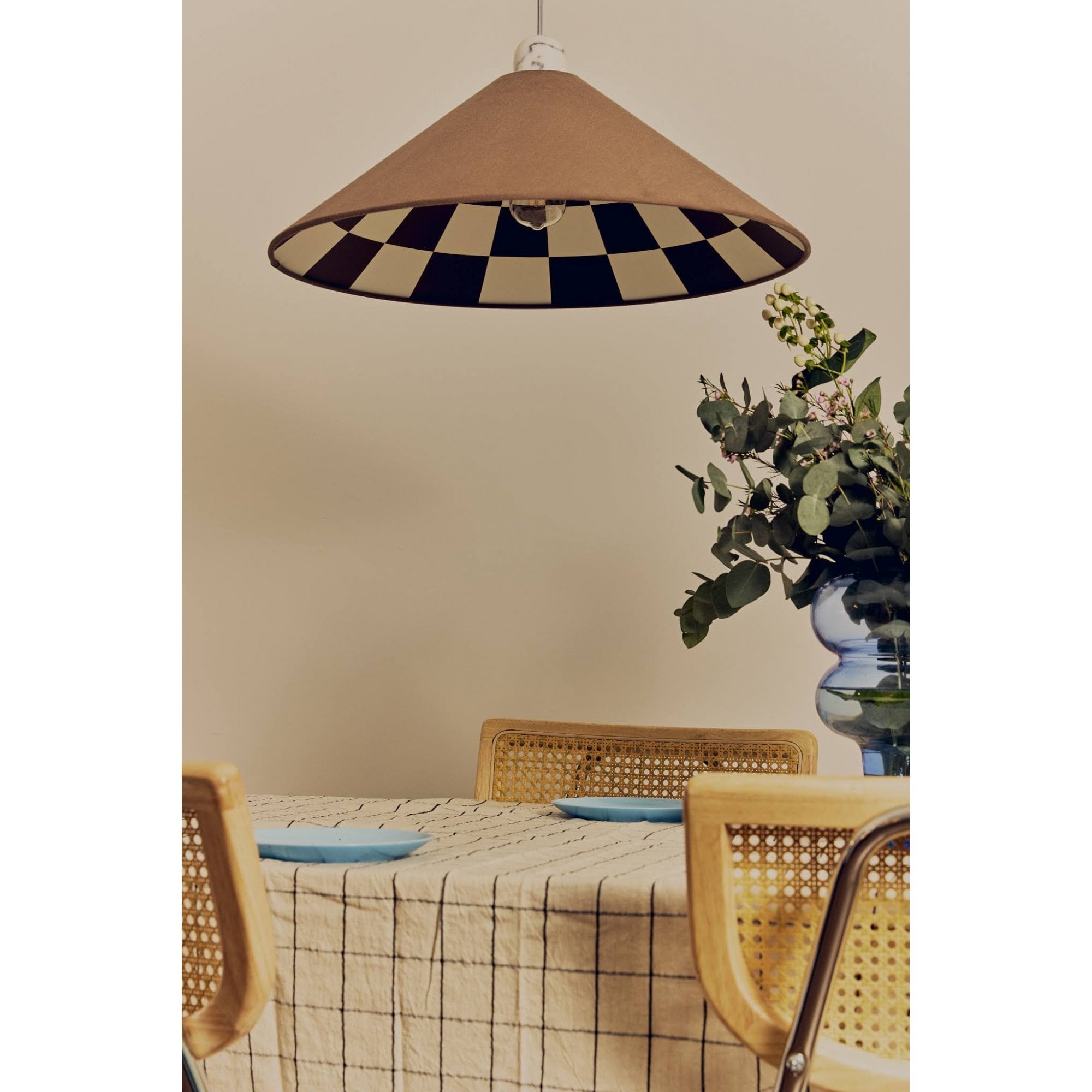 houseof. Checkered Cone Shade - Bark