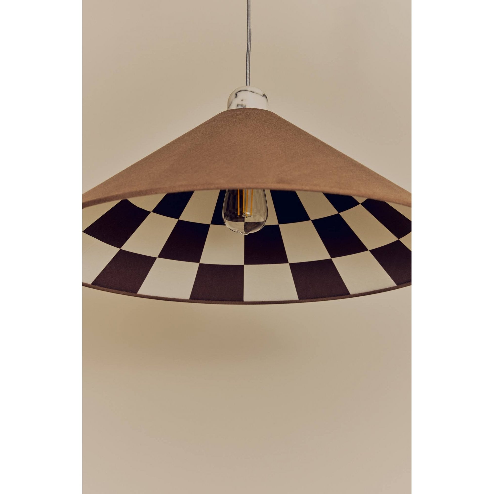 houseof. Checkered Cone Shade - Bark