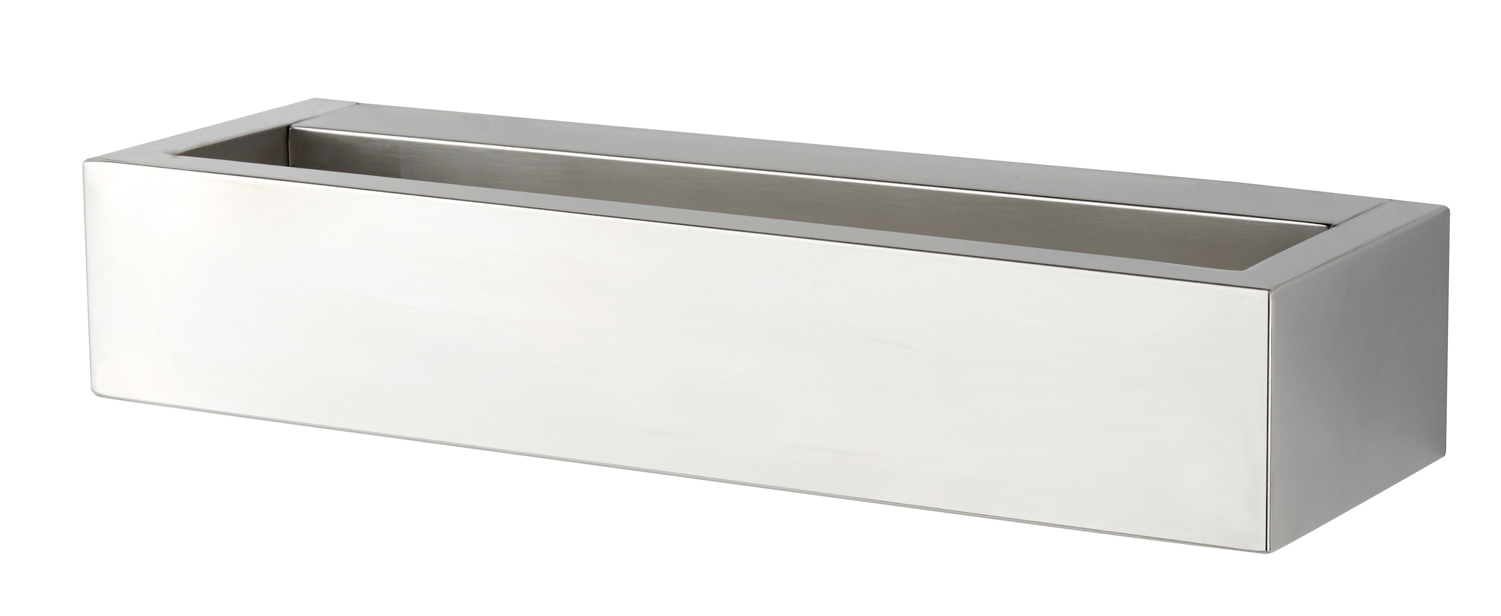 Searchlight Shadwell LED Rectangle Wall Bracket - Chrome & Frosted Glass