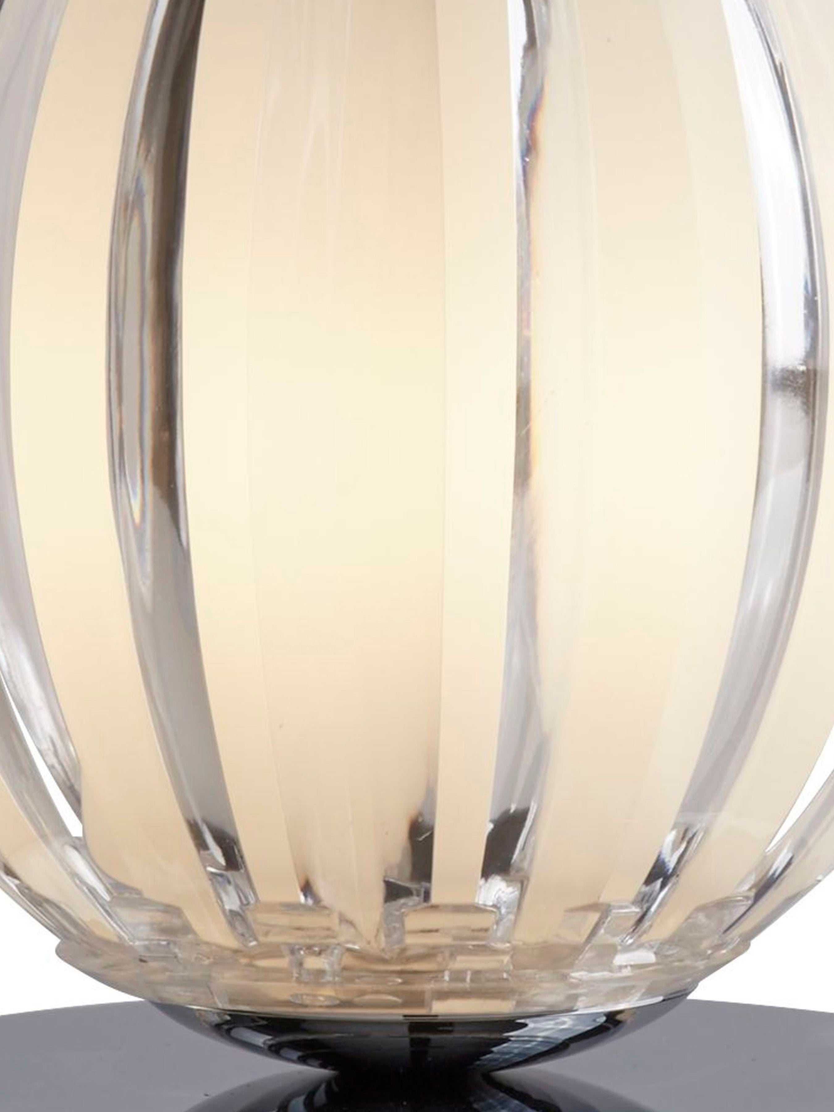 Searchlight Carton Touch Table Lamp, Chrome, Clear Acrylic, Frosted Glass