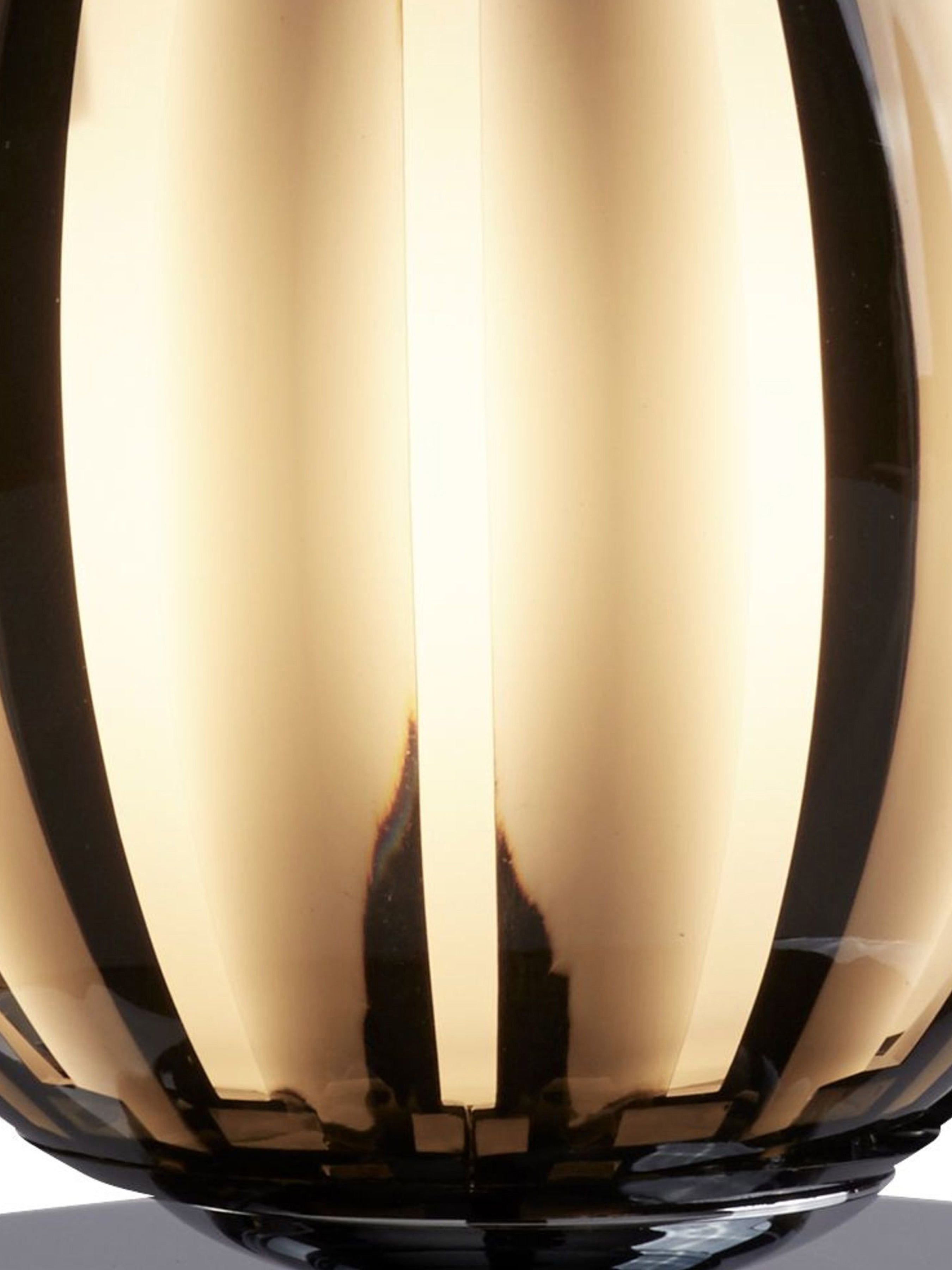 Searchlight Carton Touch Table Lamp, Chrome, Smokey Acrylic, Frosted Glass