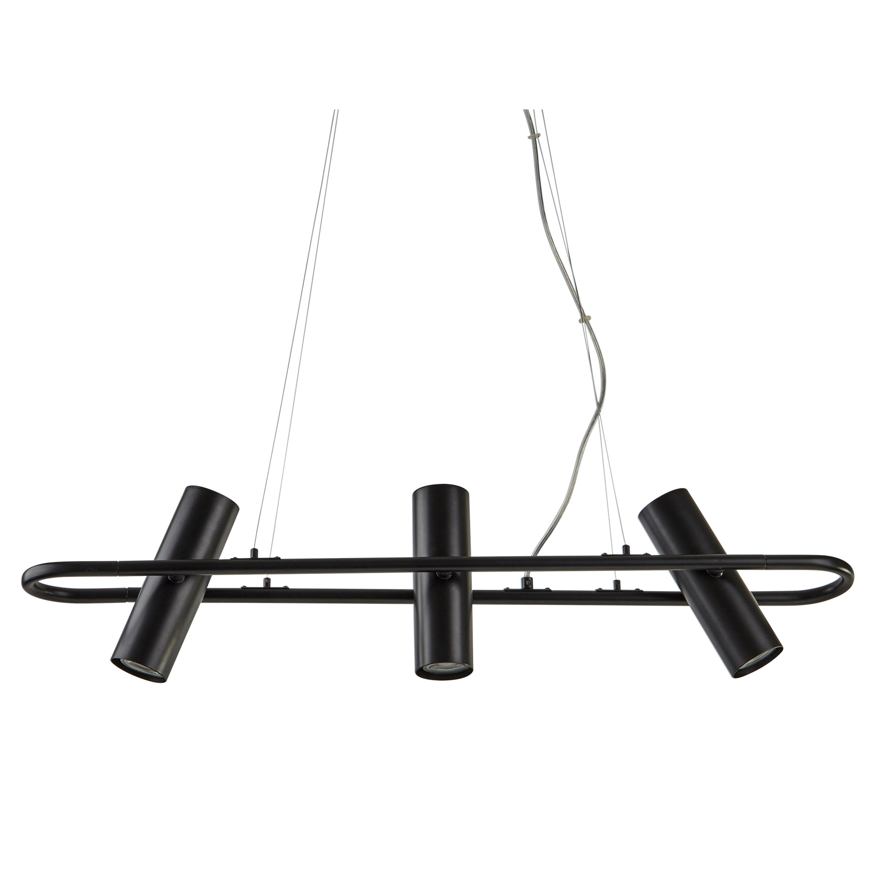 Searchlight Tabley 3 Light Pendant - Black