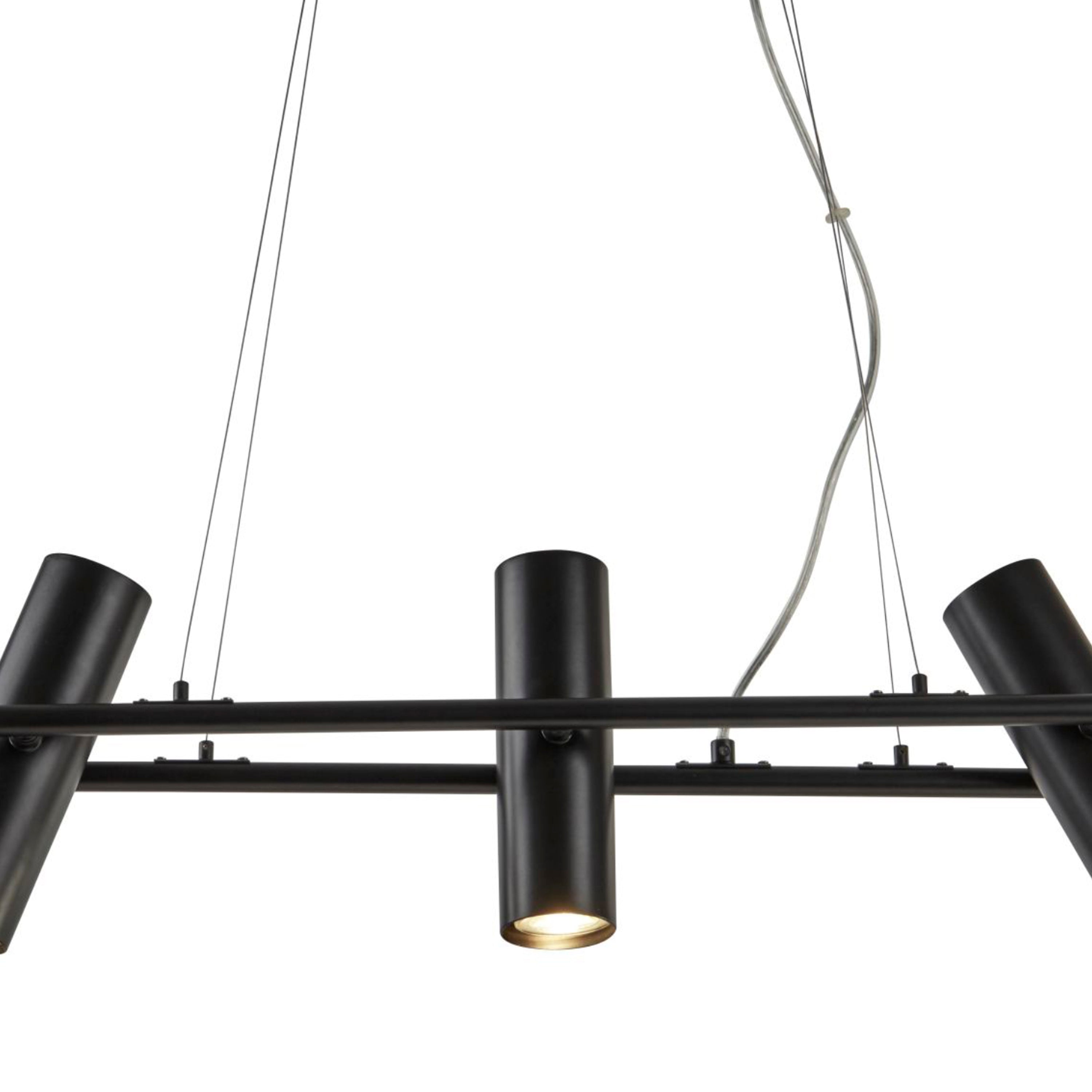 Searchlight Tabley 3 Light Pendant - Black