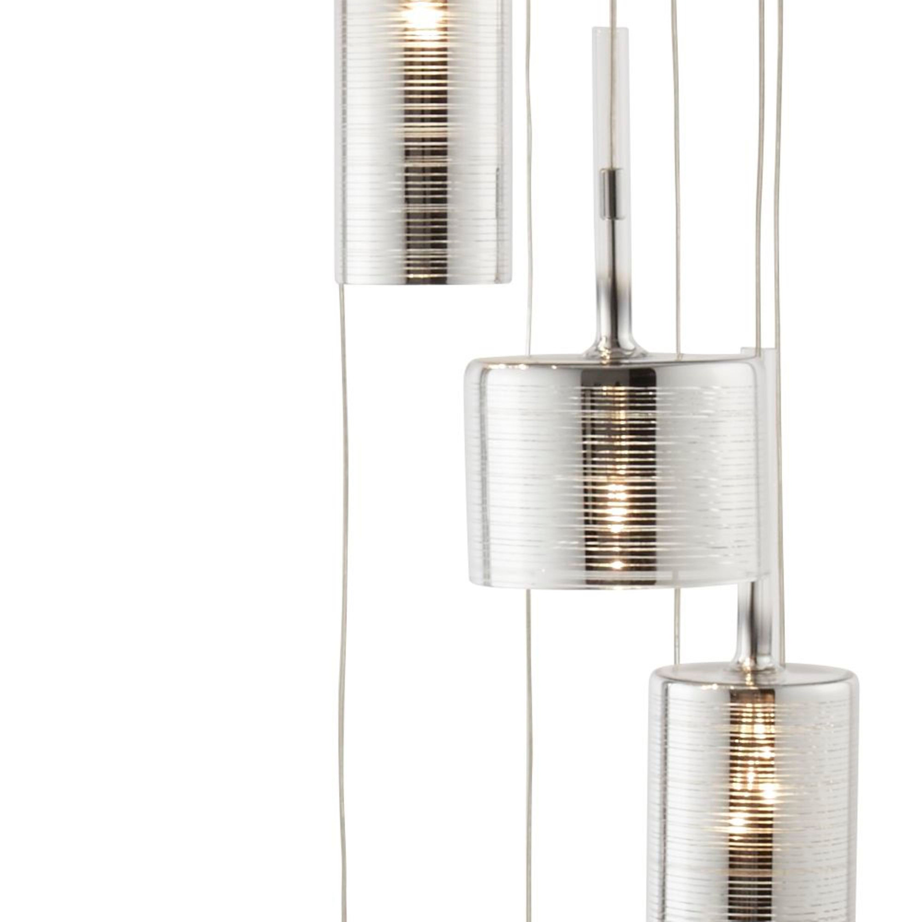Searchlight Langdale 9 Light Multi Drop Pendant, Chrome