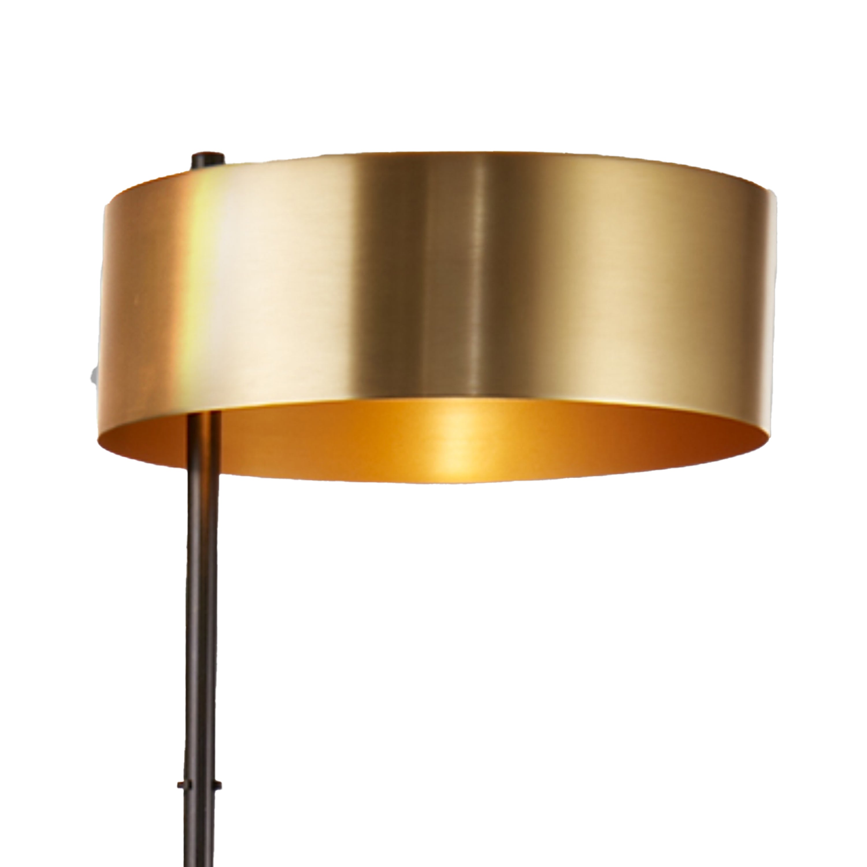 Searchlight Kearsley Floor Lamp - Black & Gold Metal