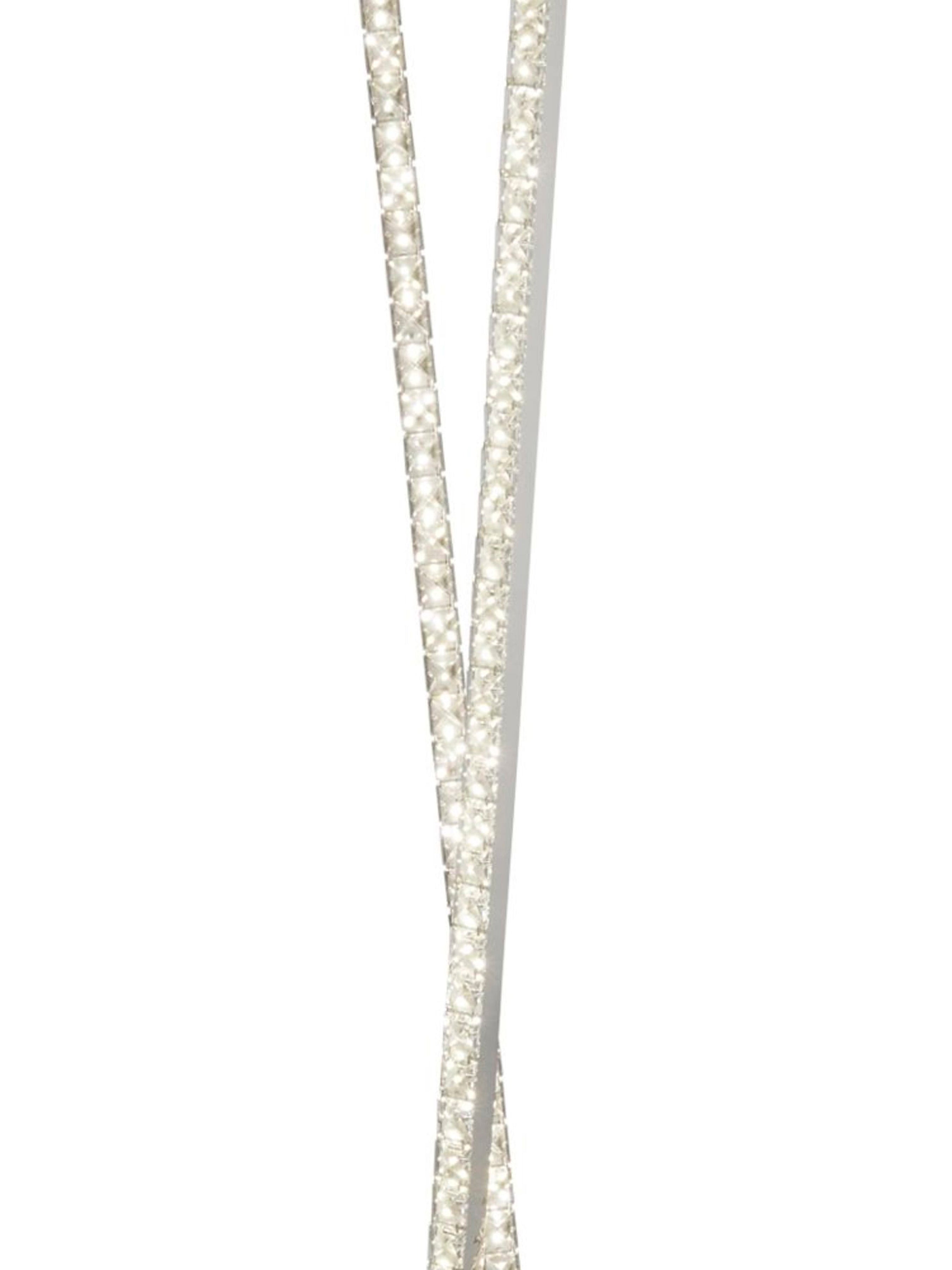 Searchlight Canarvan Floor Lamp - Chrome & Clear Crystal