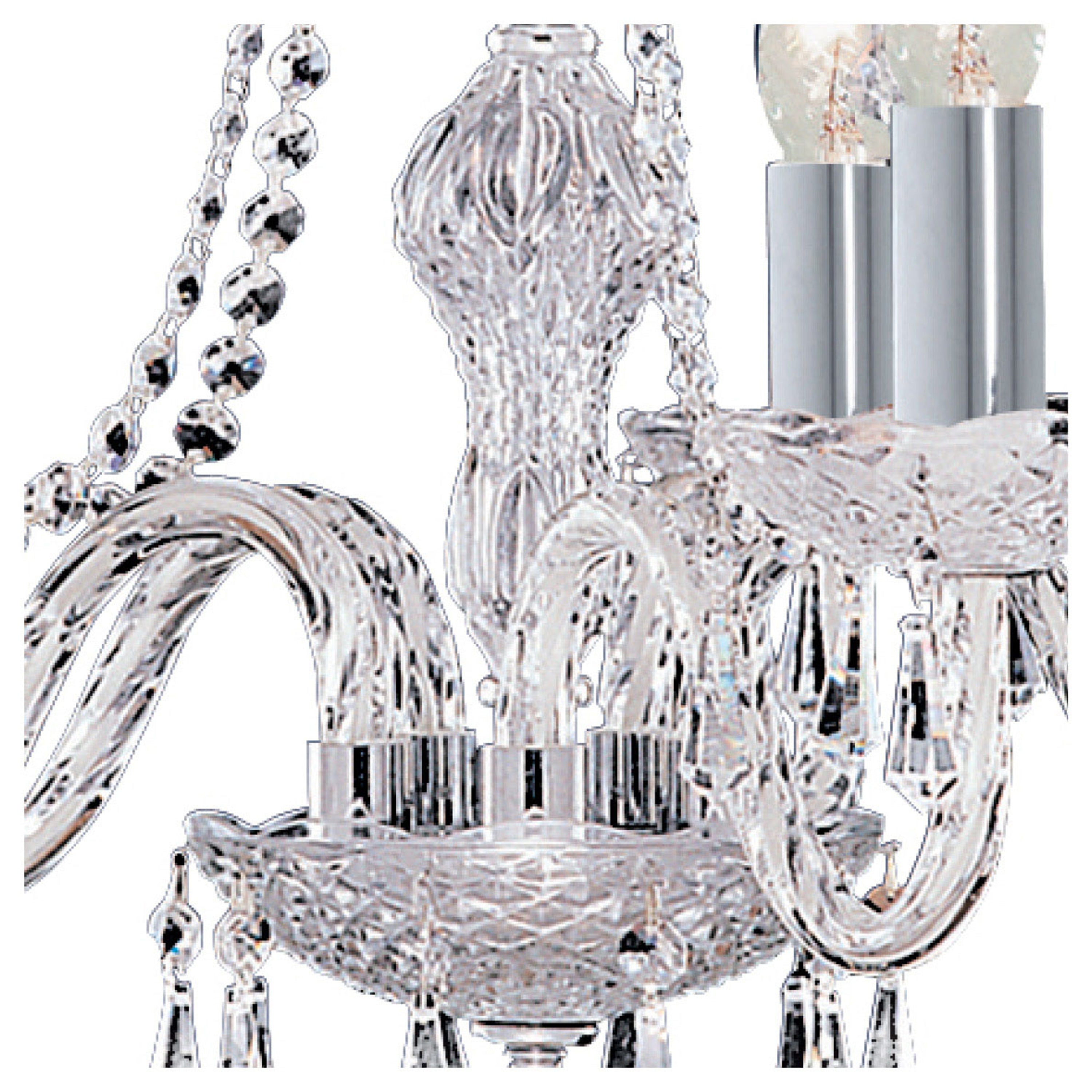 Searchlight Haigh Chrome 2 Light Wall Bracket With Crystal Trimmings