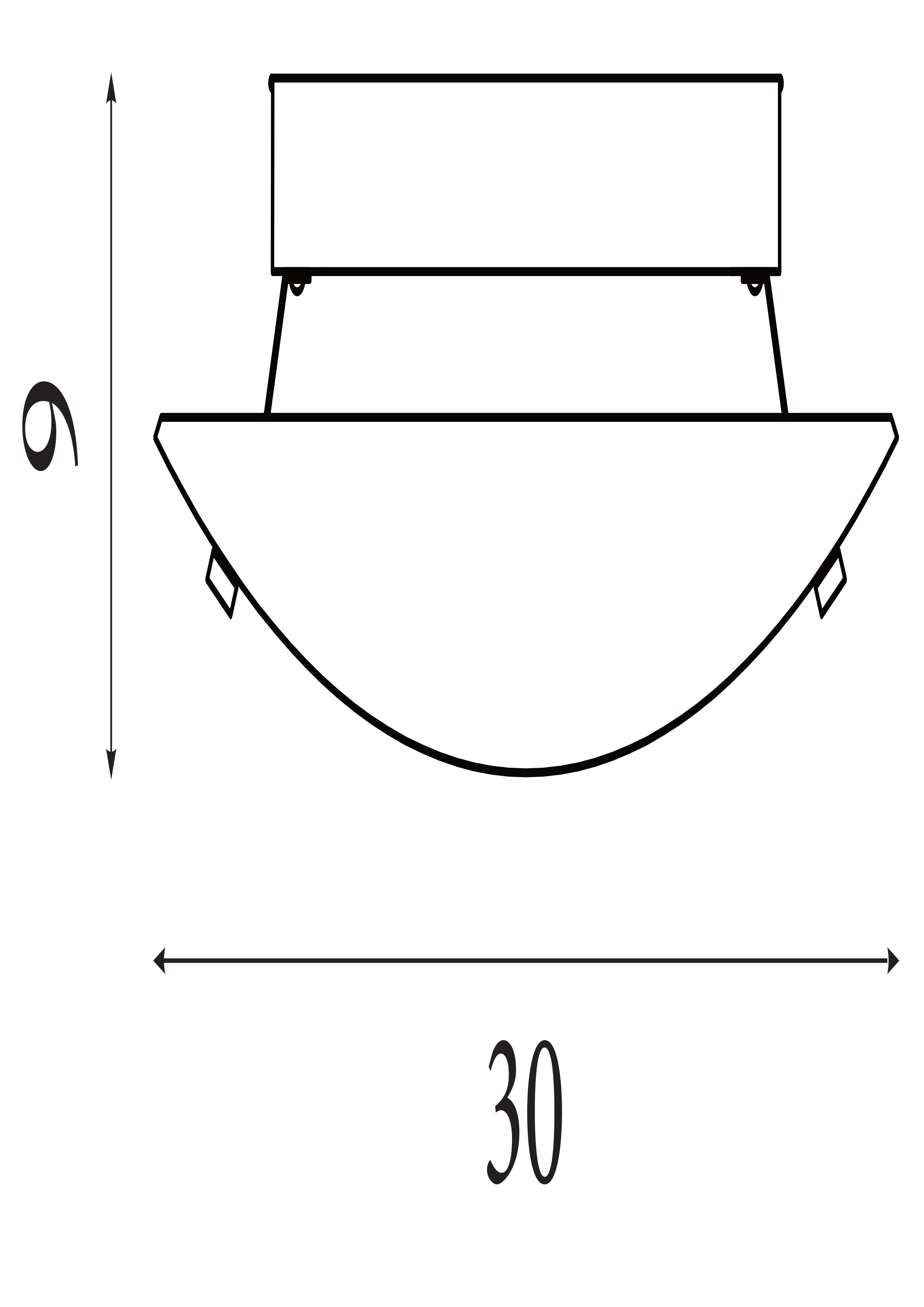 Searchlight Queen Round Flush Fitting (32cm Diameter) With Square Crystal Windows