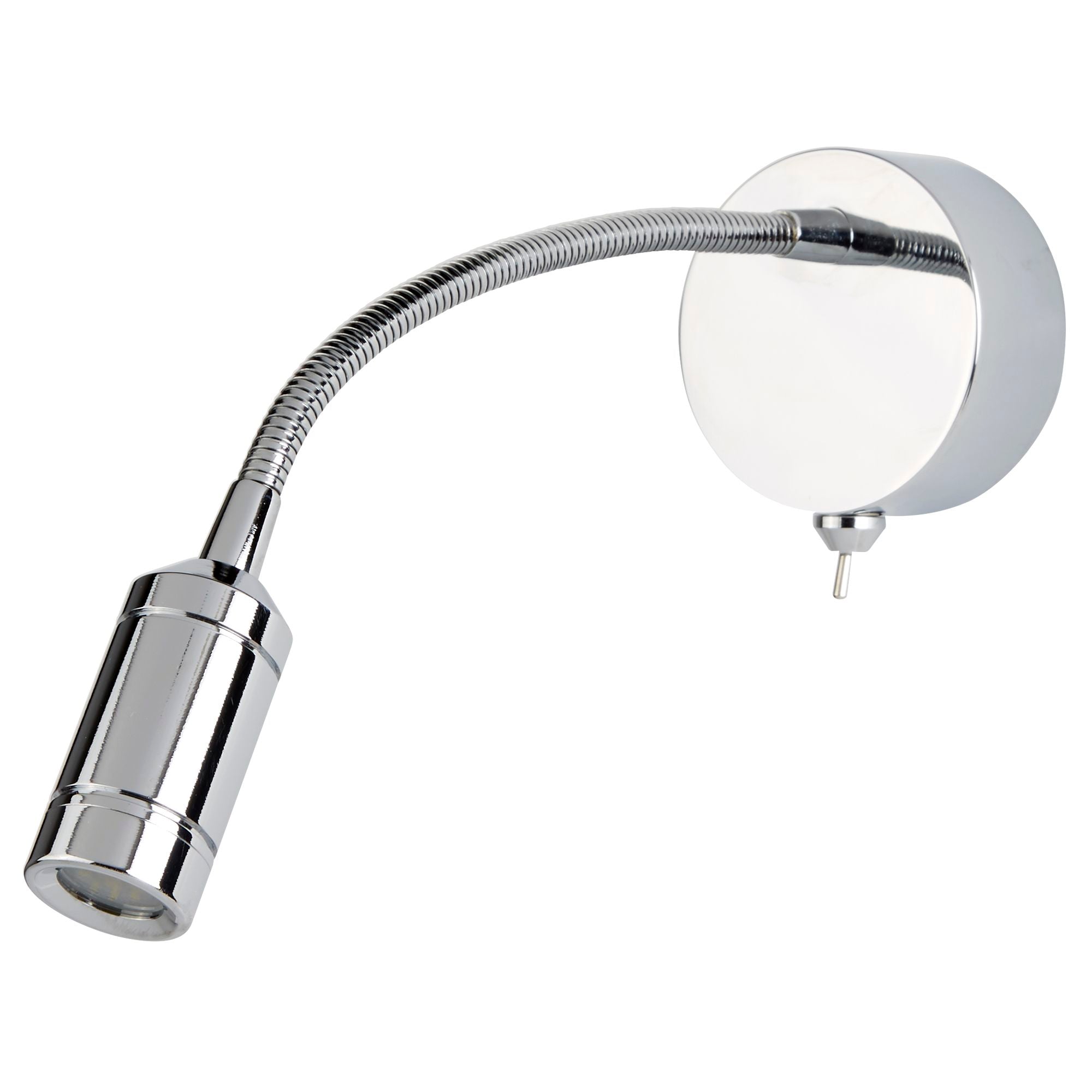 Searchlight LED Adjustable Wall Light - Flexi Arm - Chrome