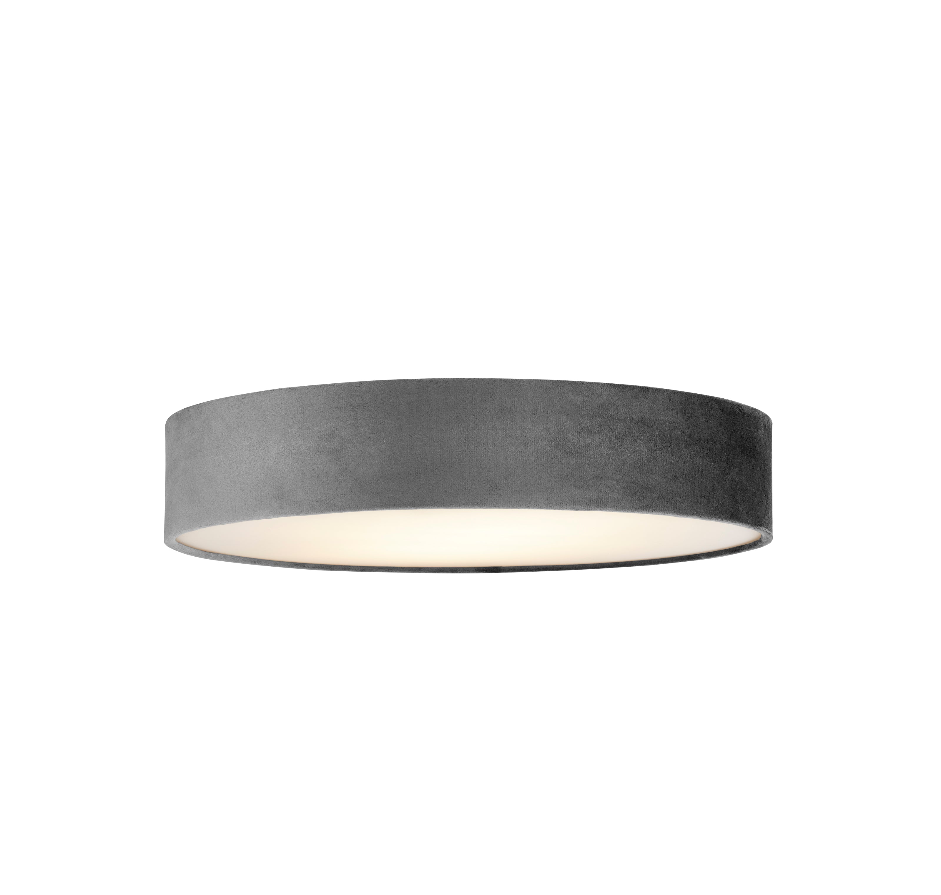 Searchlight David 3 Light Flush - Grey Velvet