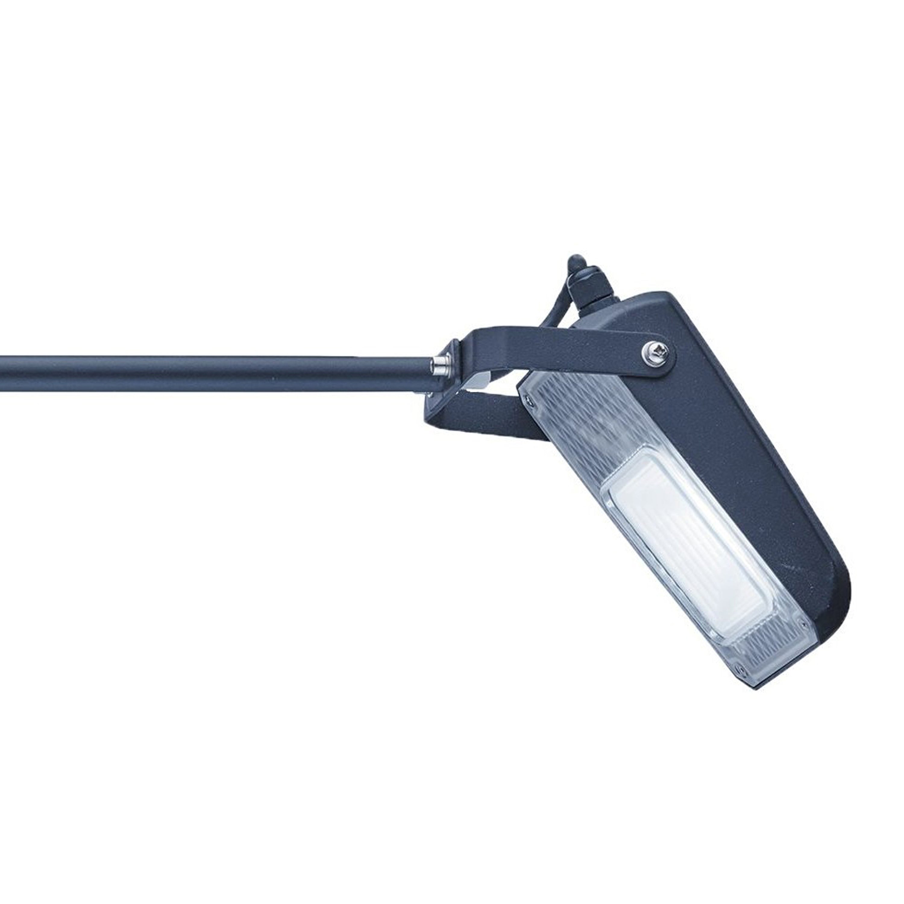Searchlight Portland LED Outdoor Wall Light - Black with Clear Diffuser - IP65