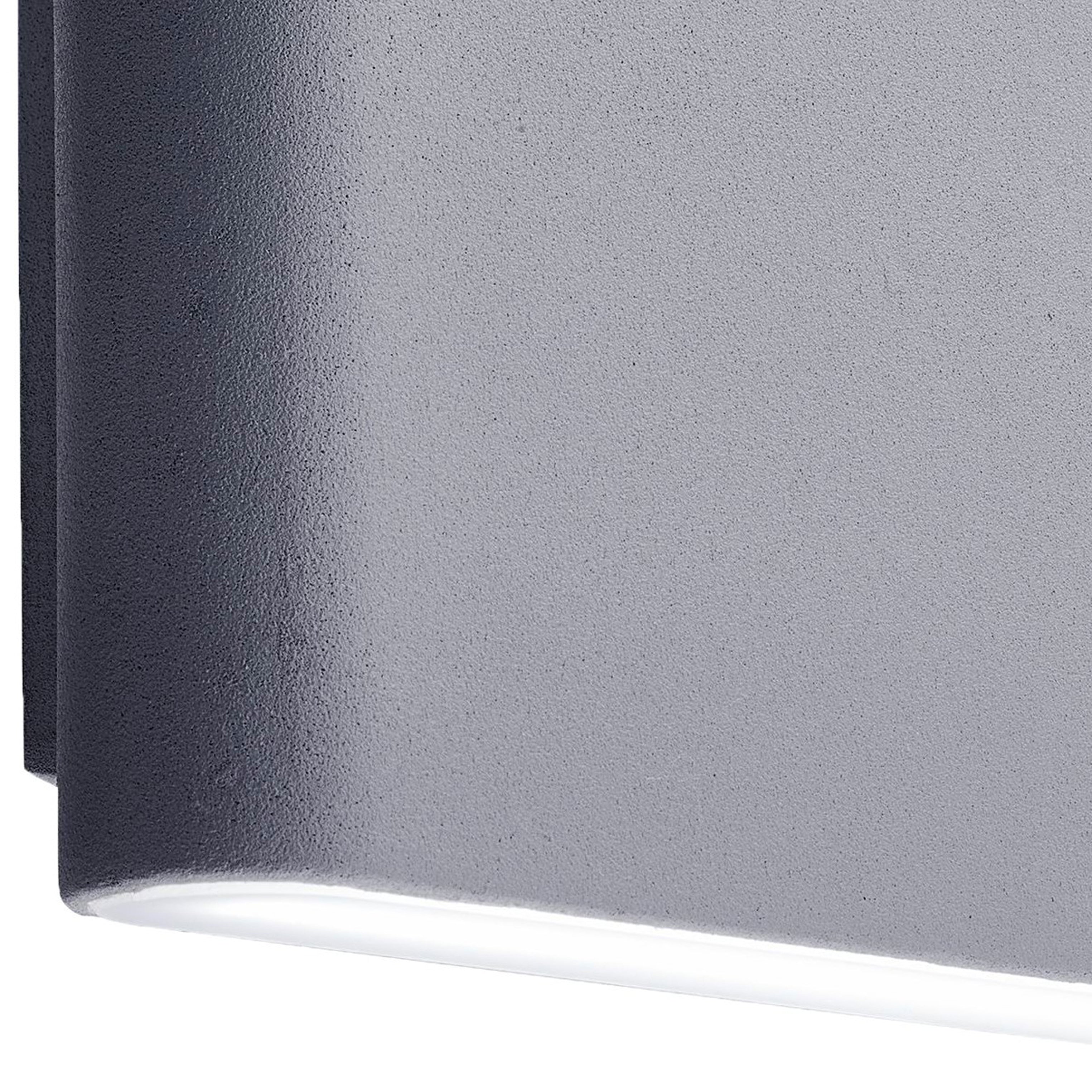 Searchlight Marple LED Outdoor Wall Light - Grey & Frosted Diffuser - IP44