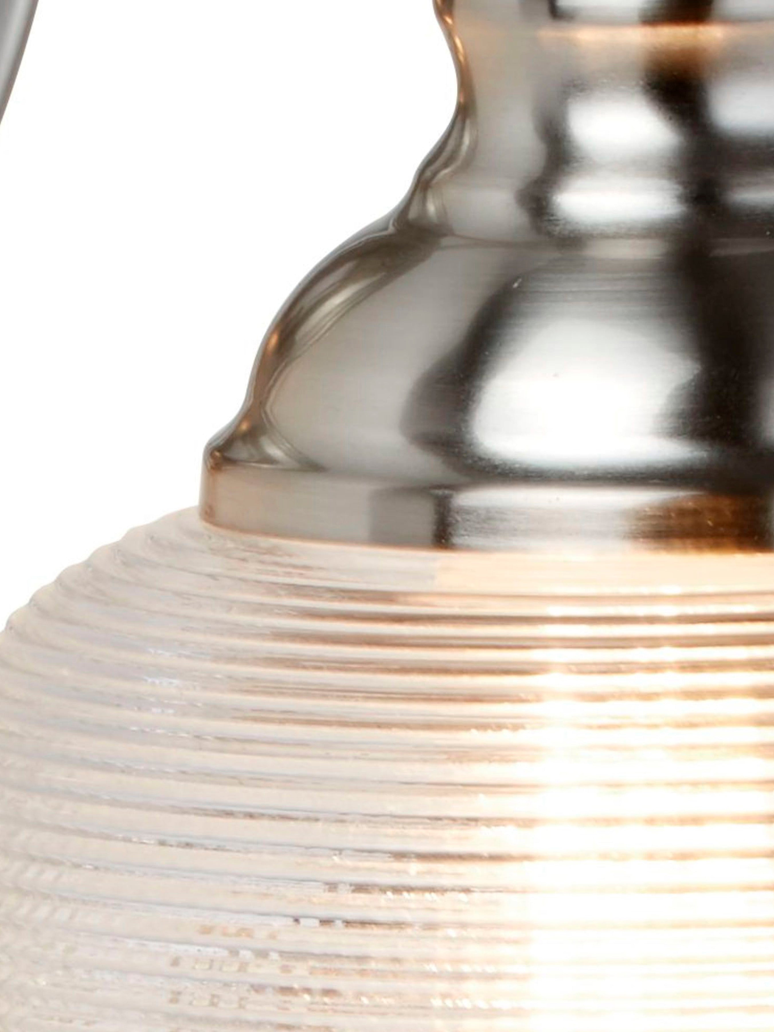 Searchlight Beech II Single Wall Bracket - Satin Silver & Holophane Glass