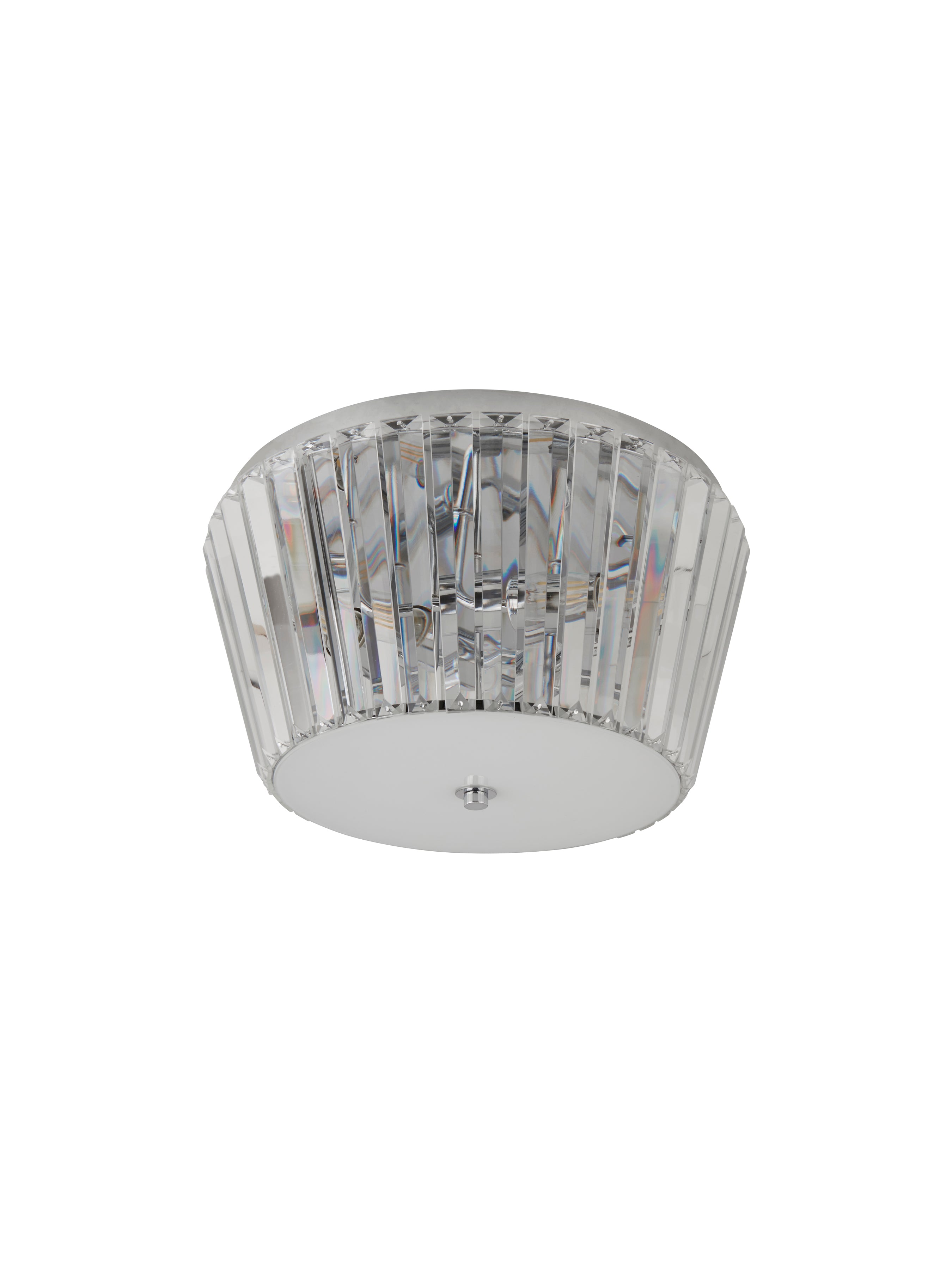 Searchlight Talton 3 Light Flush - Chrome