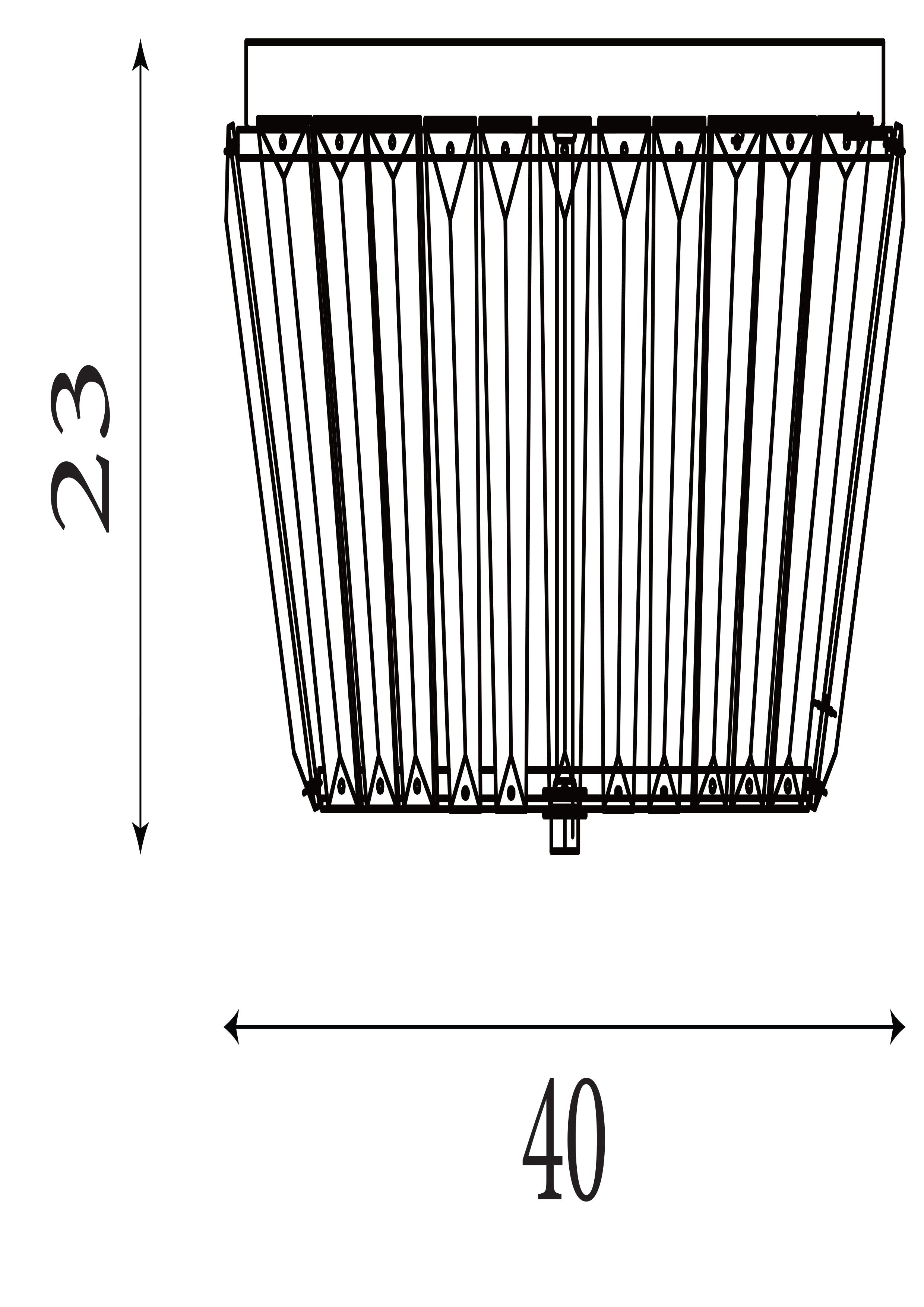 Searchlight Talton 3 Light Flush - Chrome