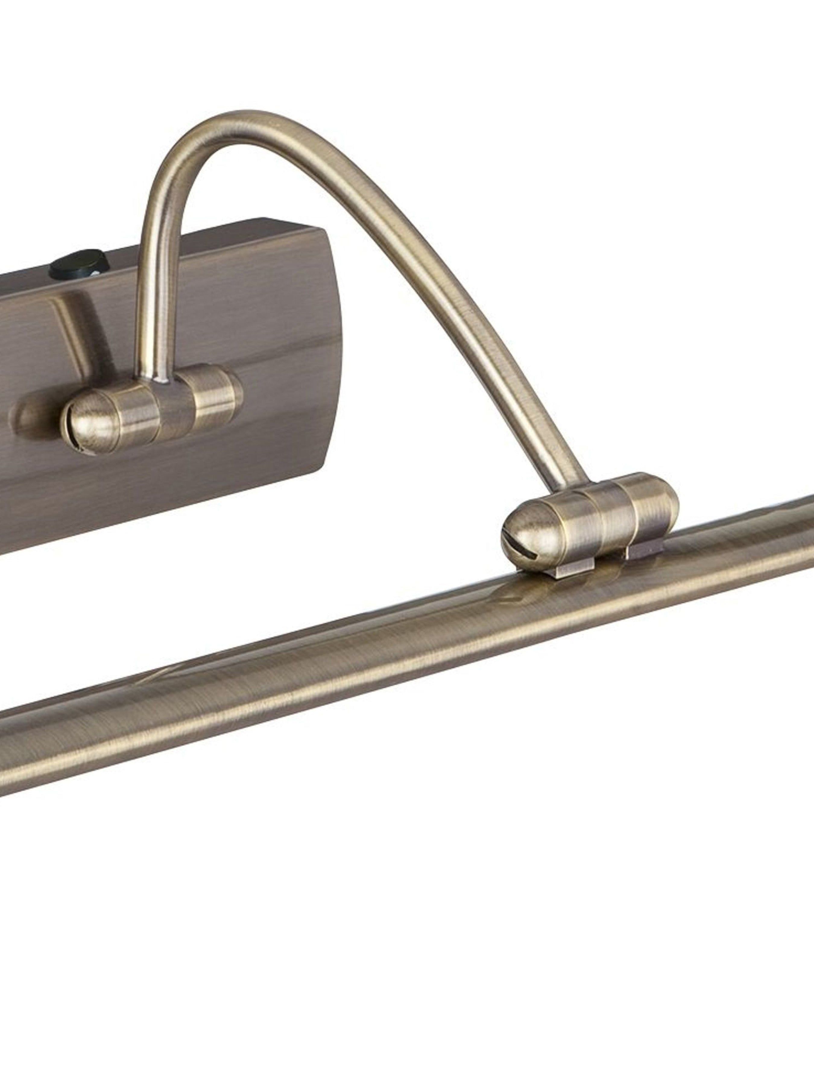 Searchlight Angela Antique Brass 81 LED Picture Light With Adjustable Head