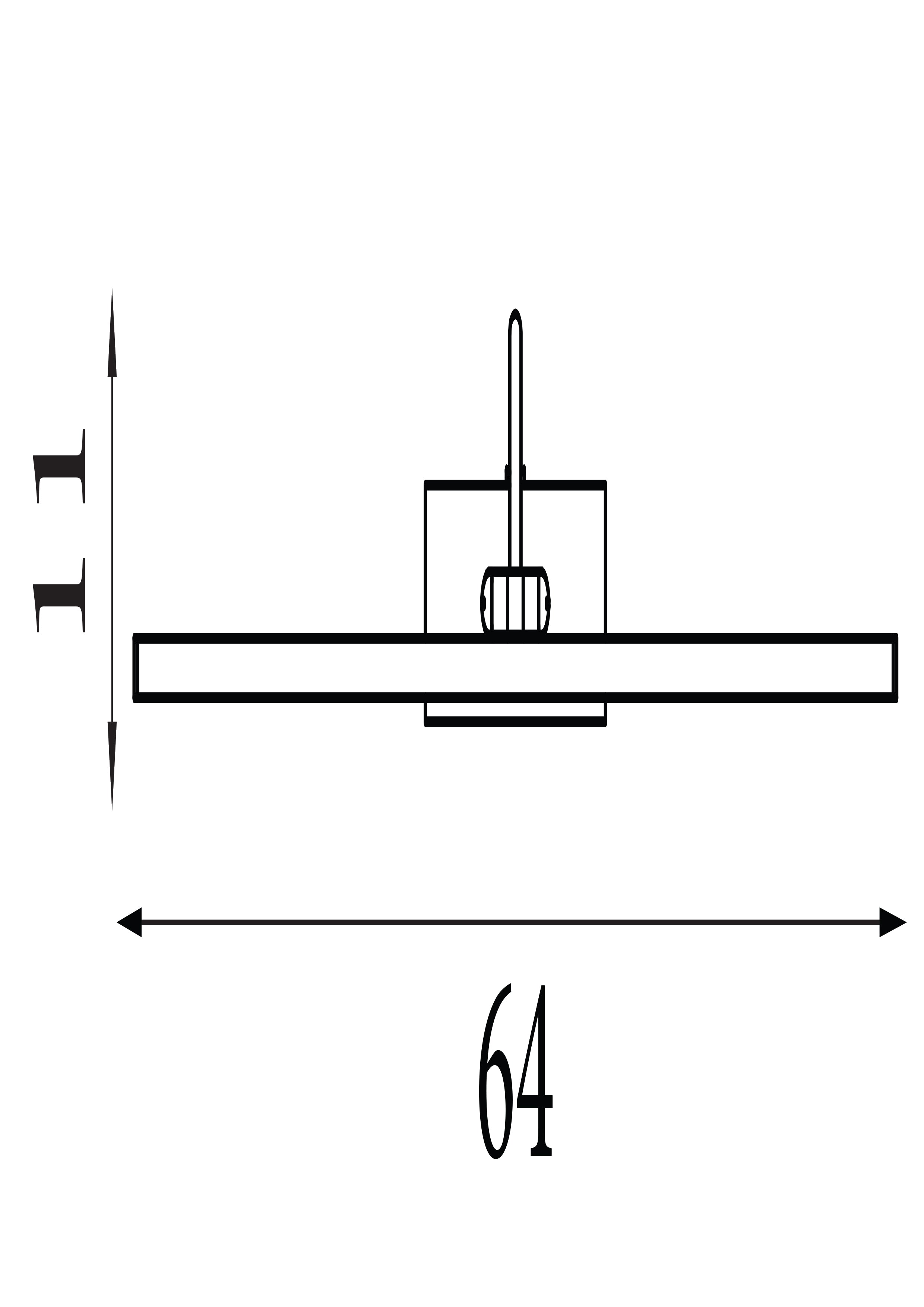 Searchlight Banner Large Picture Light - Satin Silver