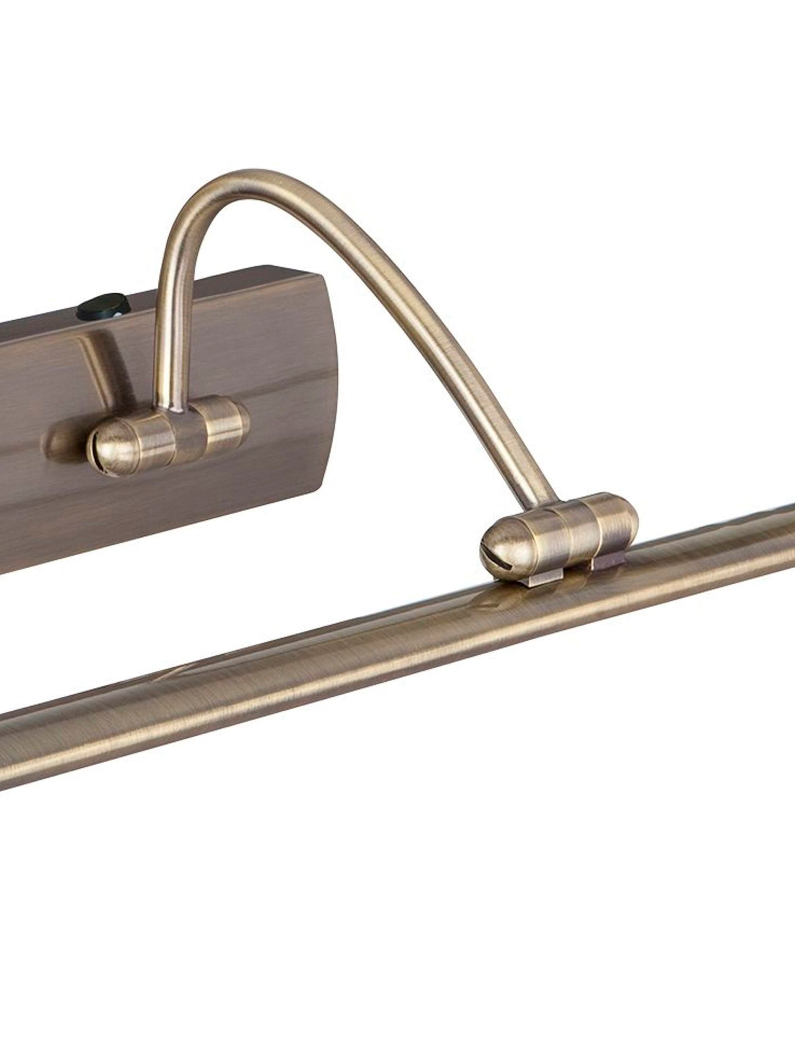 Searchlight Angela Antique Brass 51 LED Picture Light With Adjustable Head