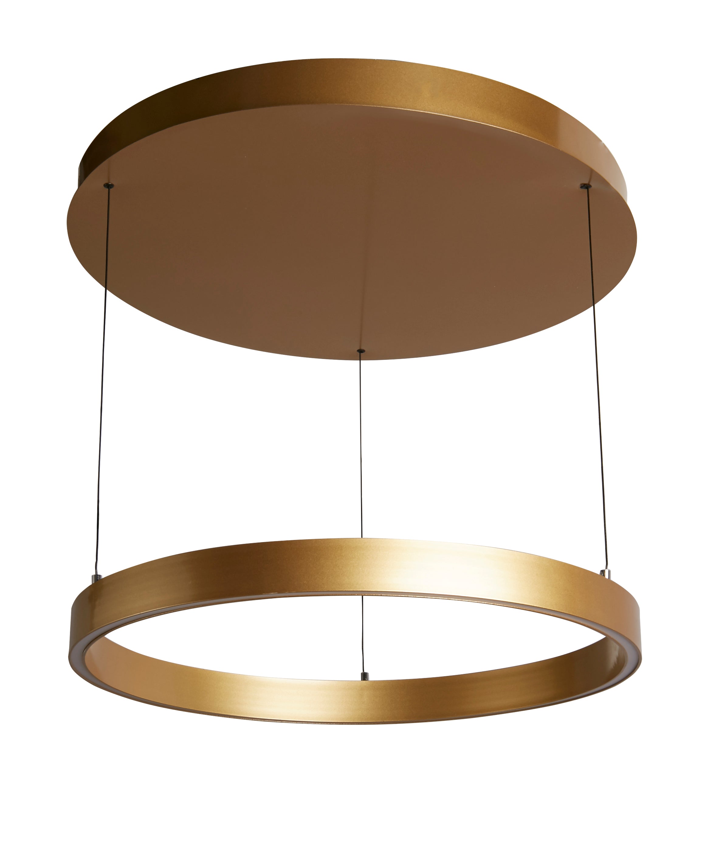 Searchlight Lance 640mm Gesture Control Pendant - Gold Metal & Opal Acrylic