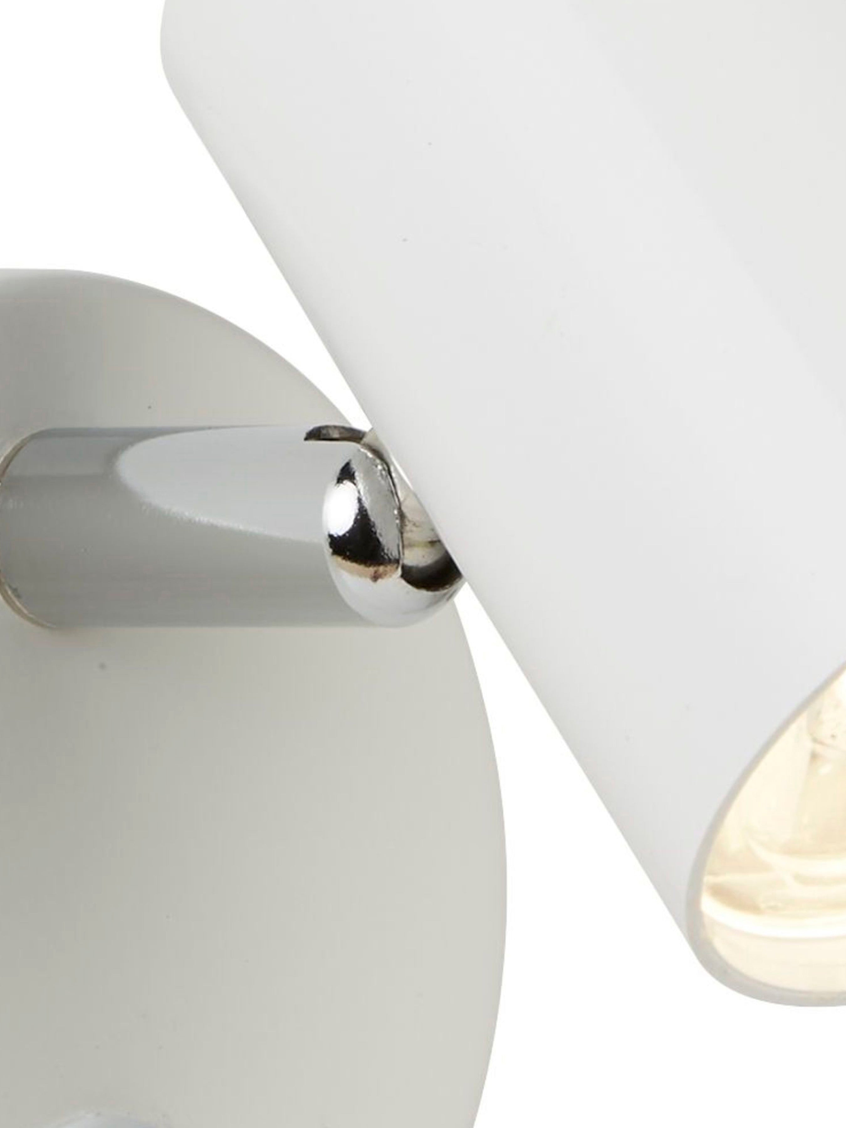 Searchlight Redfern Single Cylinder Head Spot Wall Bracket, White & Chrome