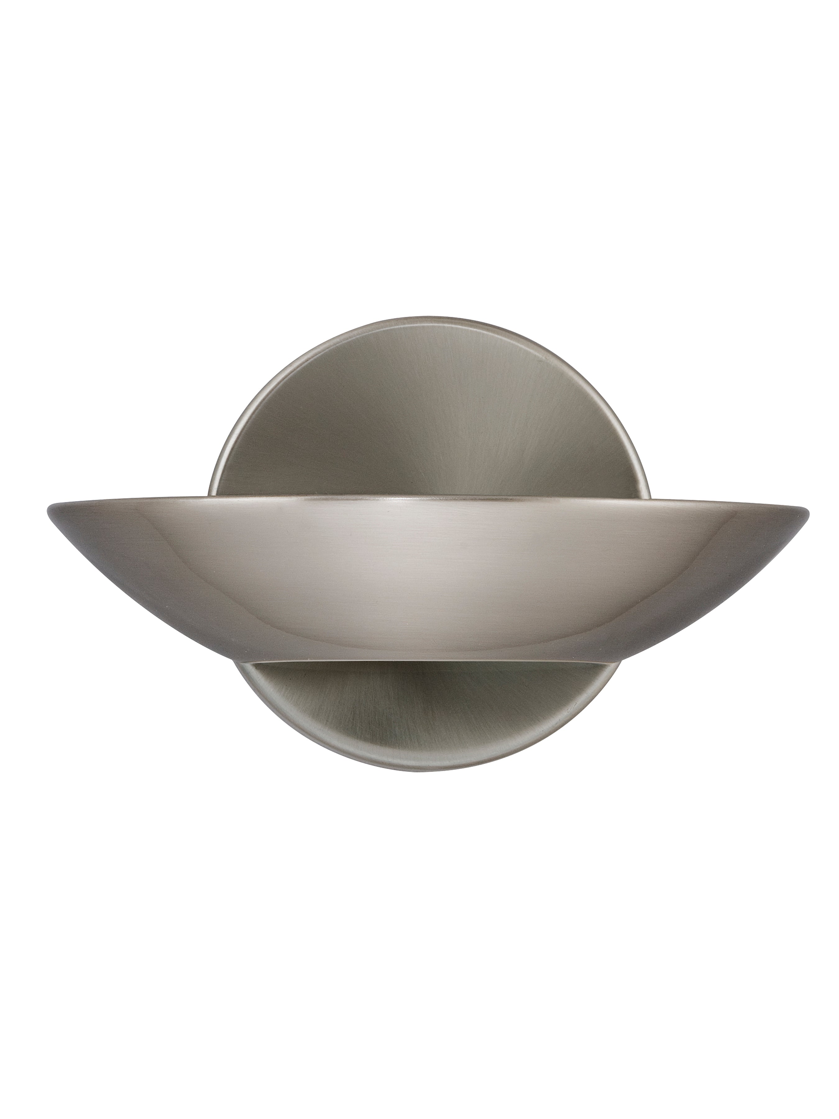 Searchlight Salop Uplight Wall Light - Satin Silver