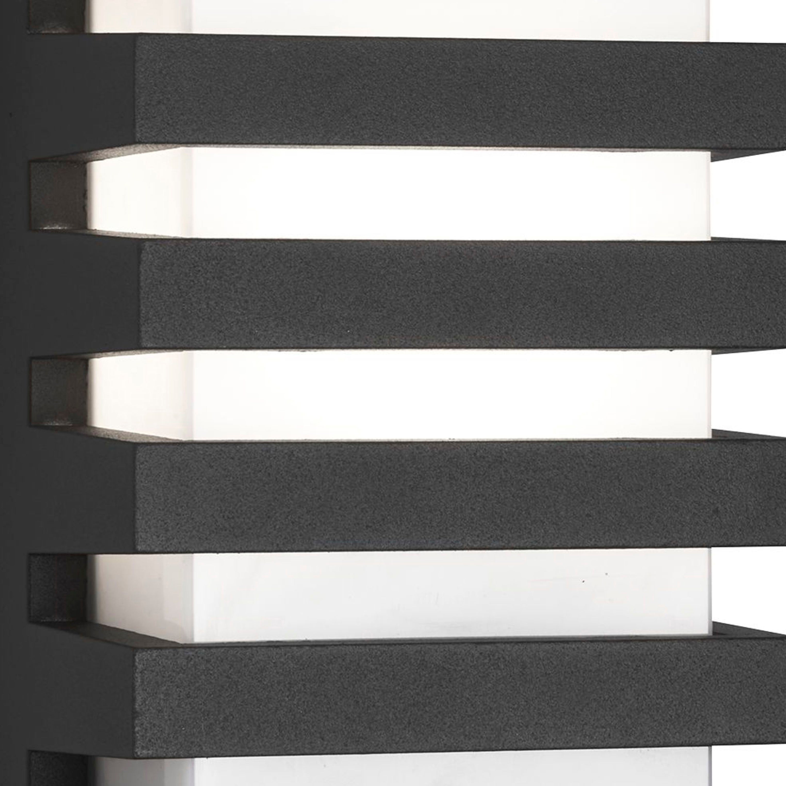 Searchlight Egerton Outdoor Wall Light - Dark Grey Aluminium