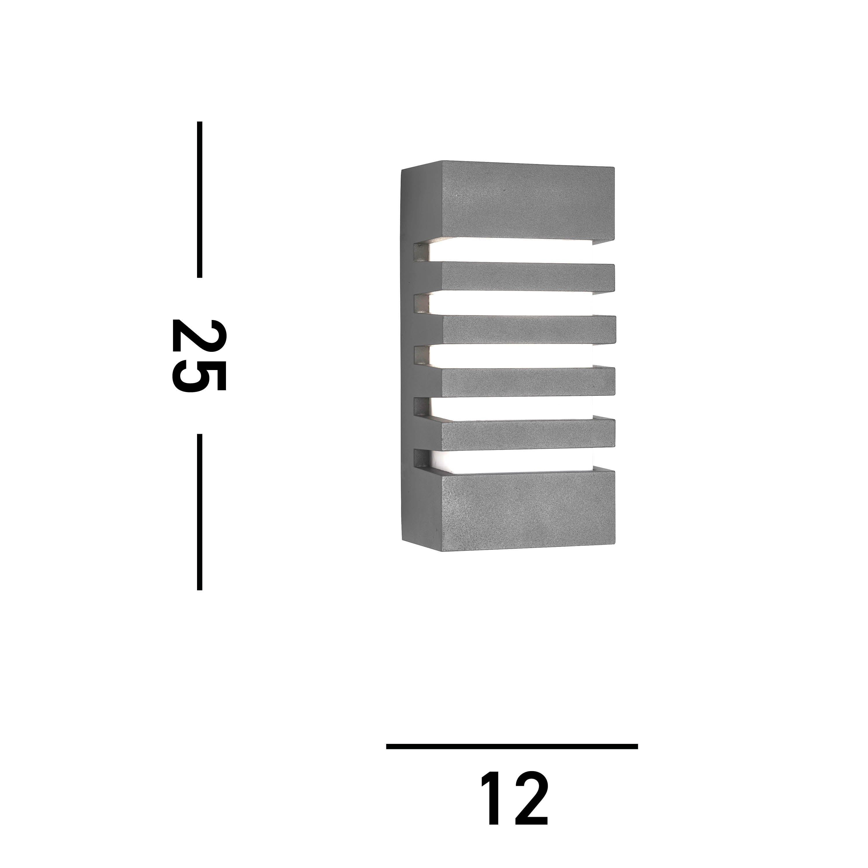 Searchlight Egerton Outdoor Wall Light - Dark Grey Aluminium