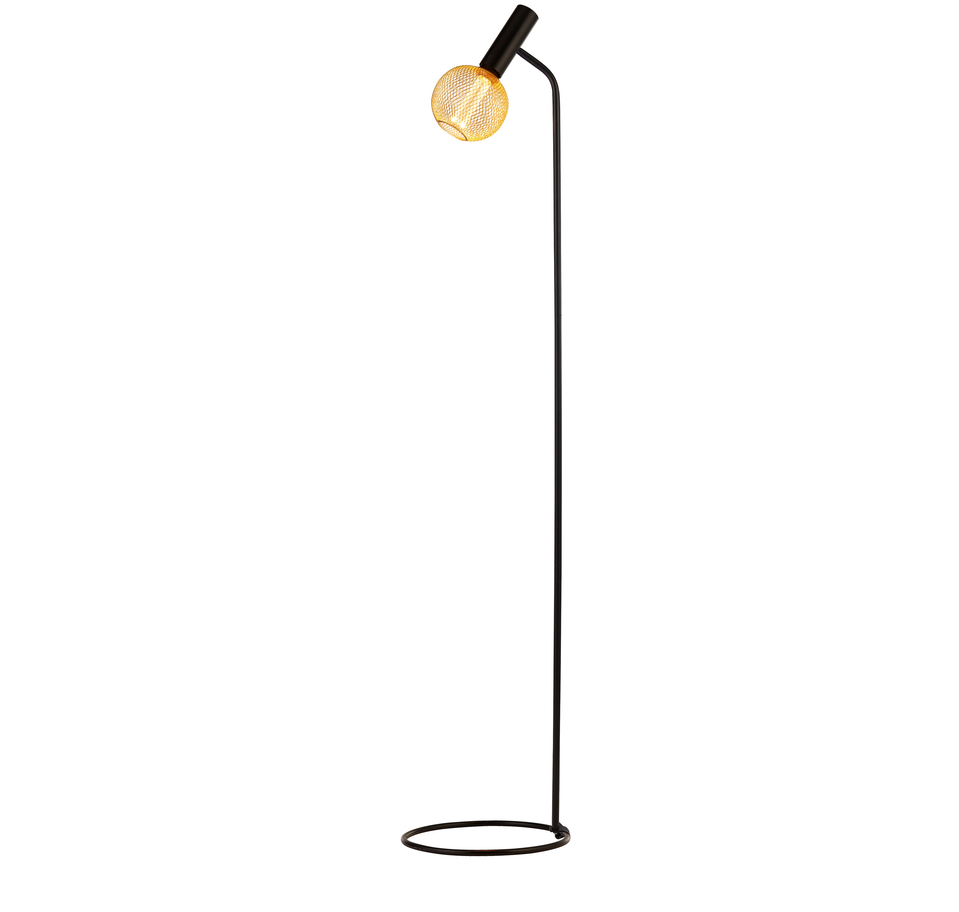 Searchlight Dawber Floor Lamp - Black