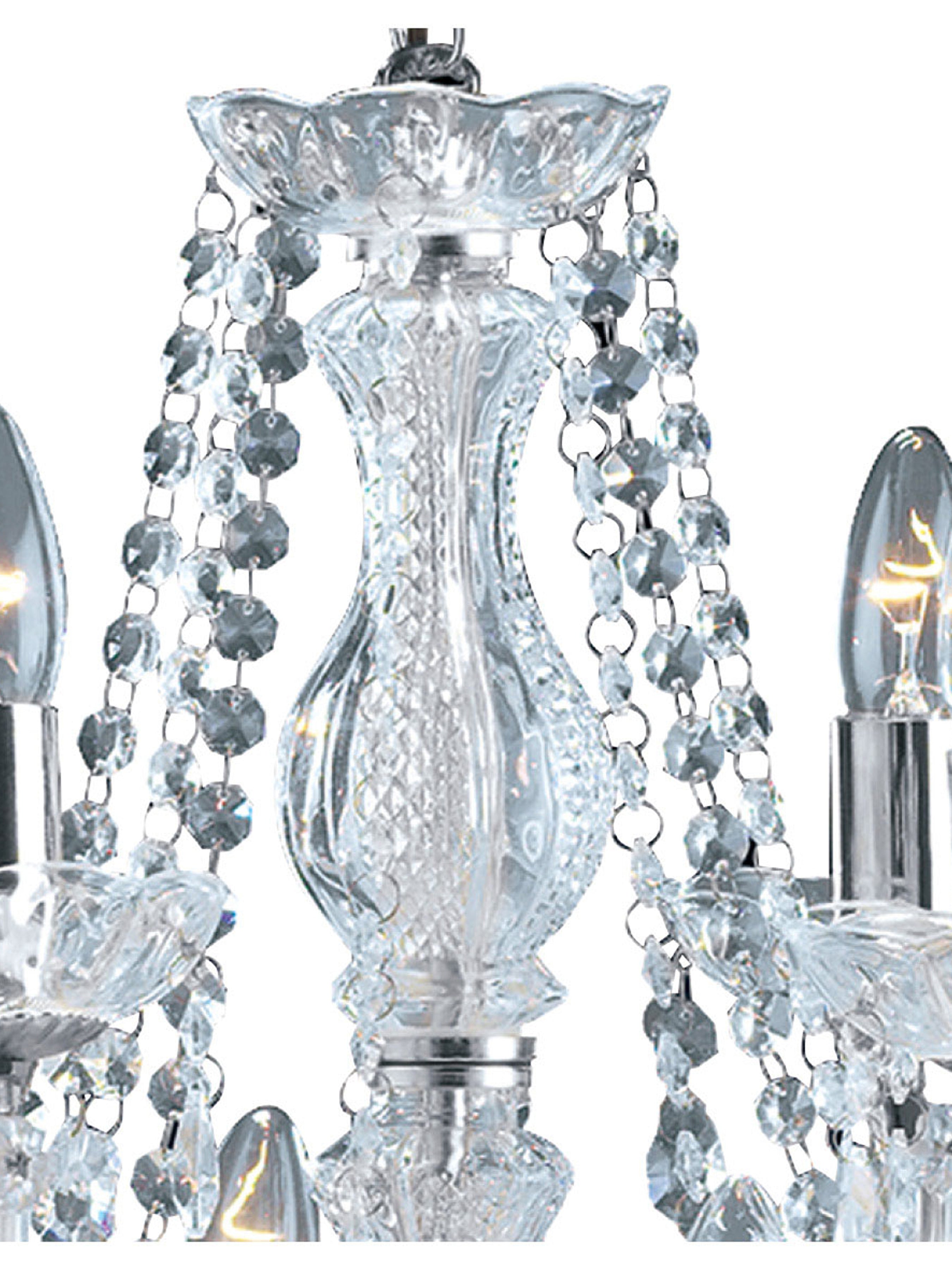 Searchlight Maple 12 Light Chandelier - Chrome & Clear Acrylic