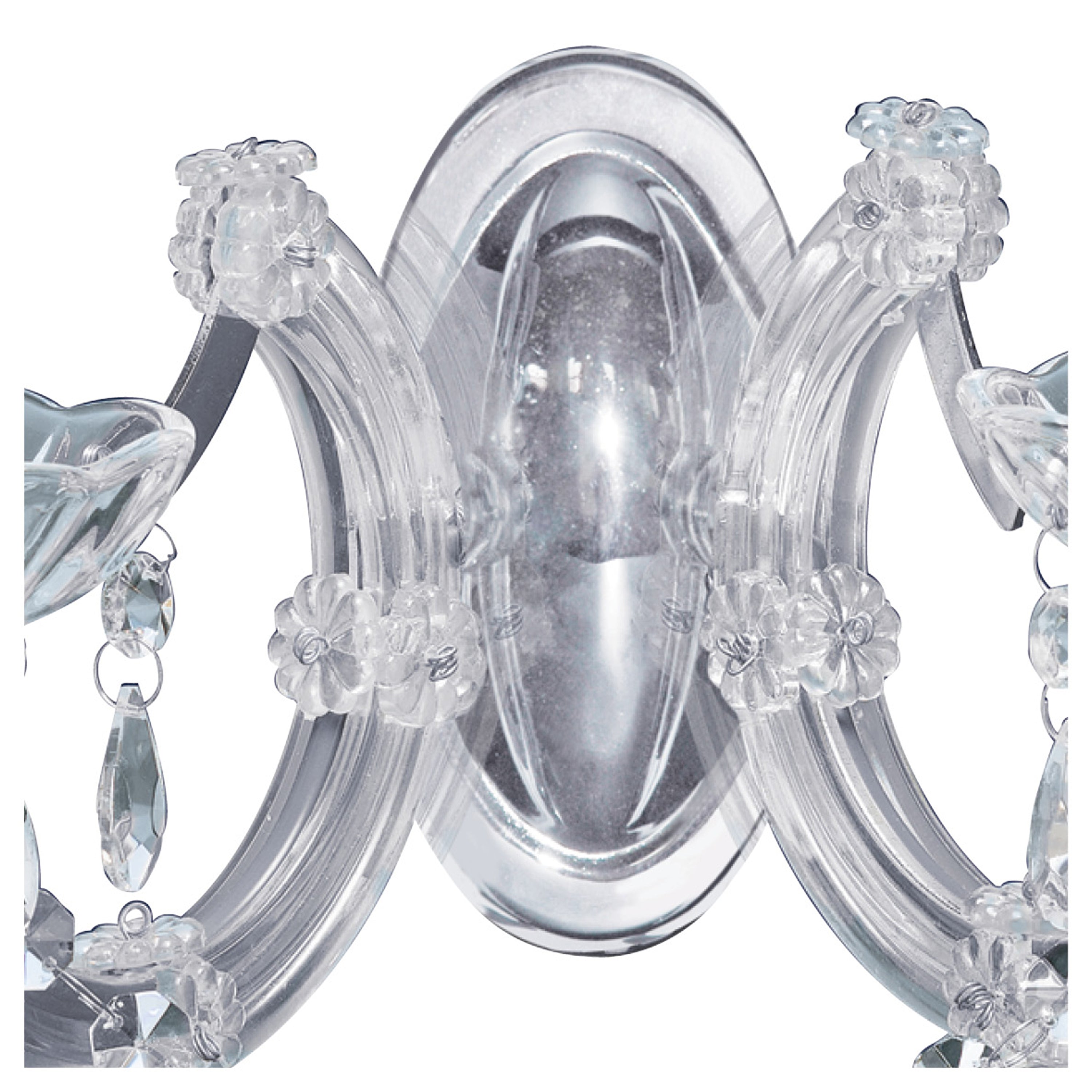 Searchlight Maple 2 Light Wall Bracket - Chrome & Clear Acrylic