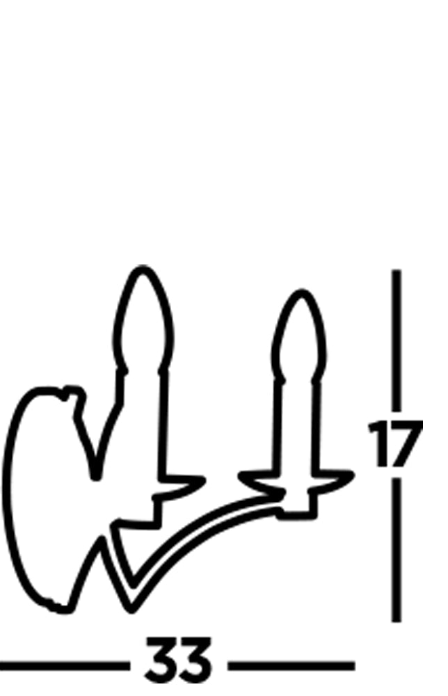 Searchlight Arley 2 Light Wall Light - Chrome