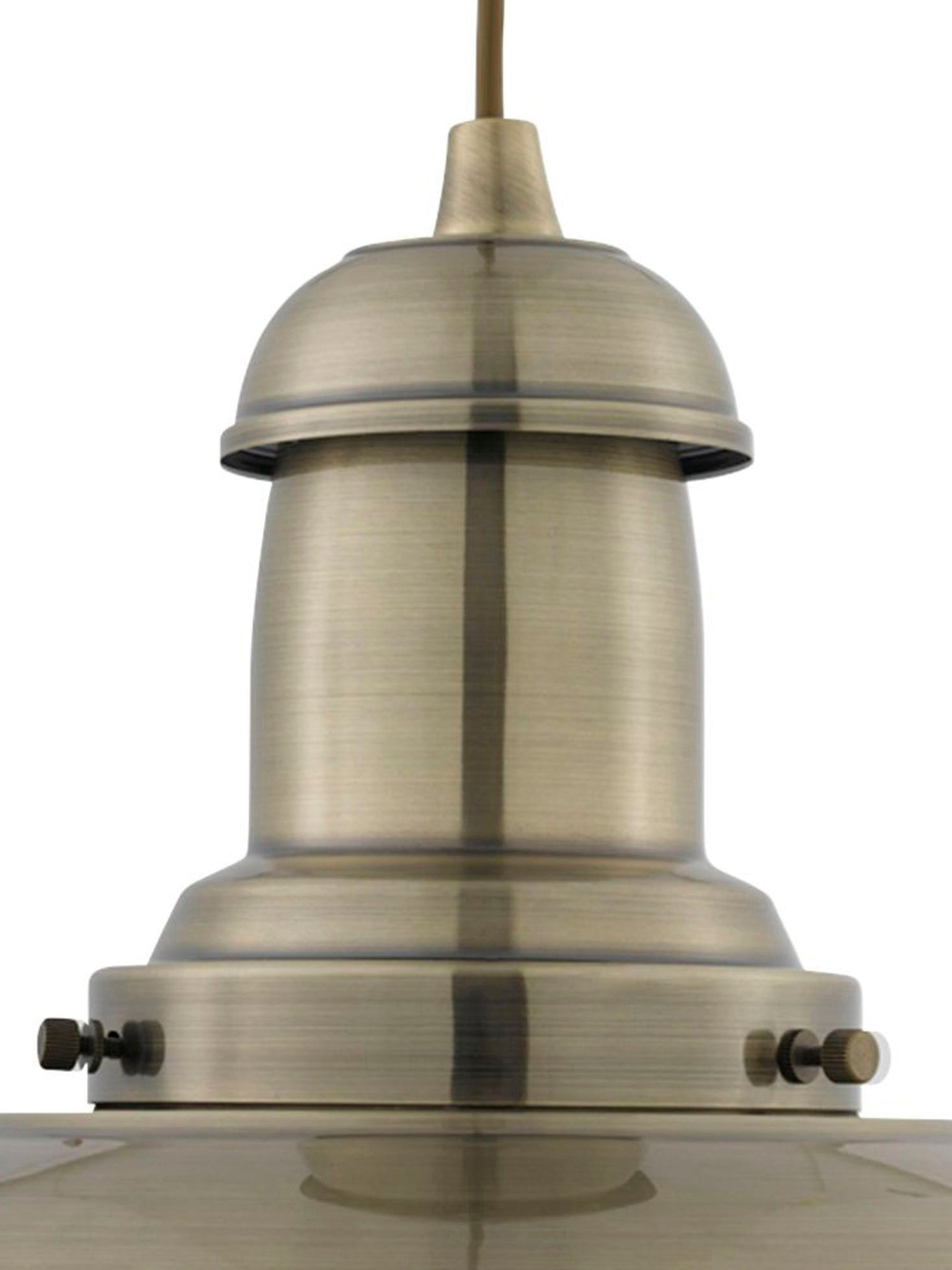 Searchlight Falkland Antique Brass Light With Clear Glass Shade