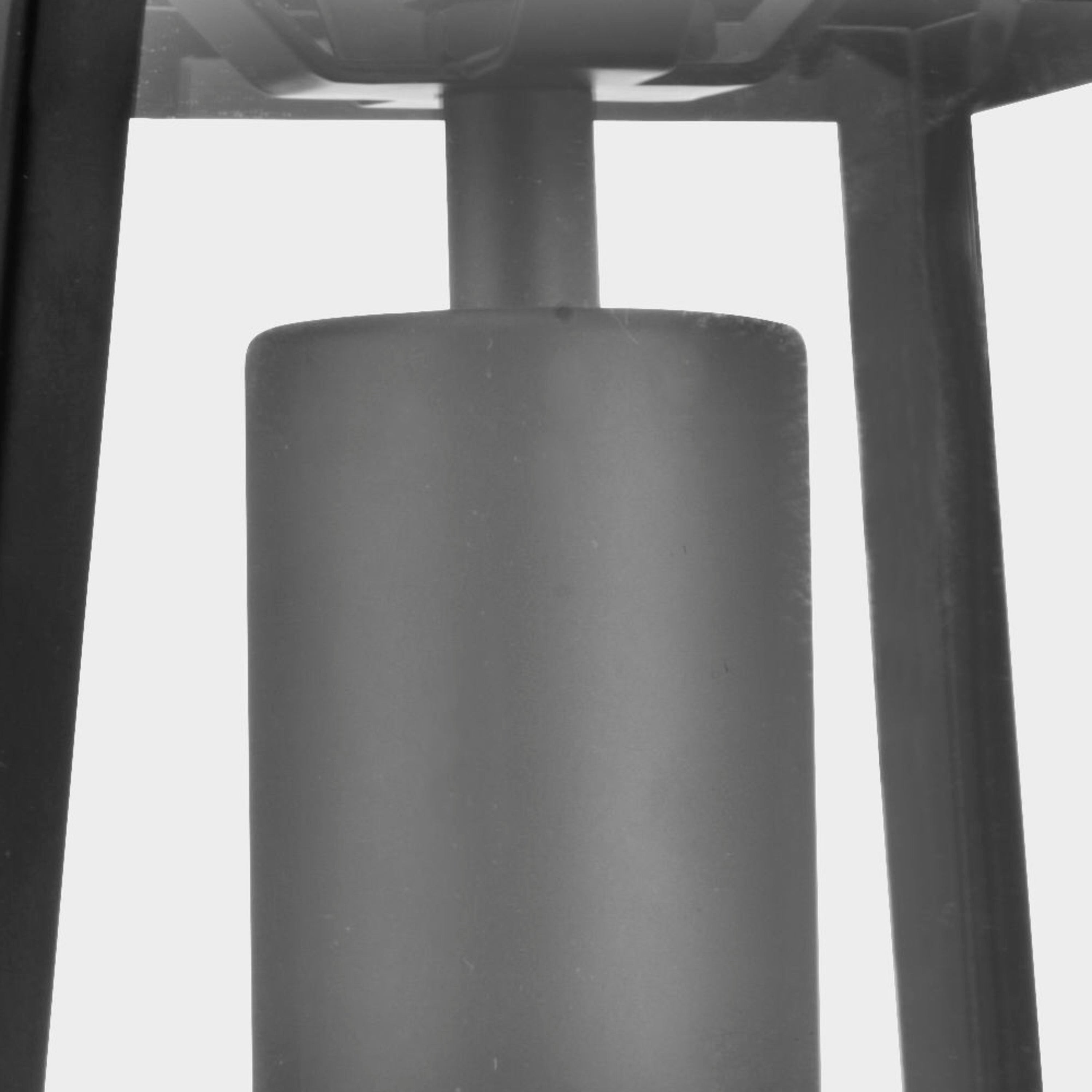 Searchlight Vane Single Lantern Tapered Black With Clear Glass