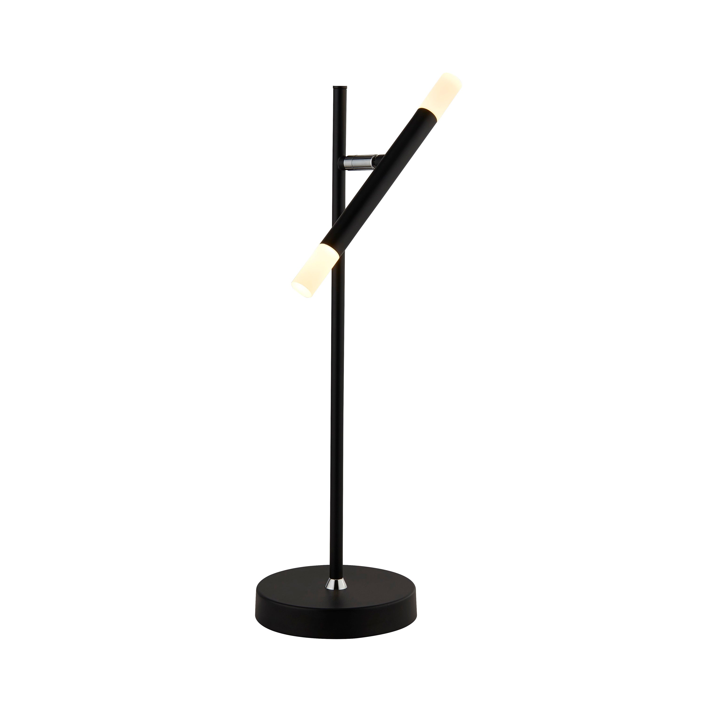 Searchlight Wapping LED Table Lamp - Black & Acrylic