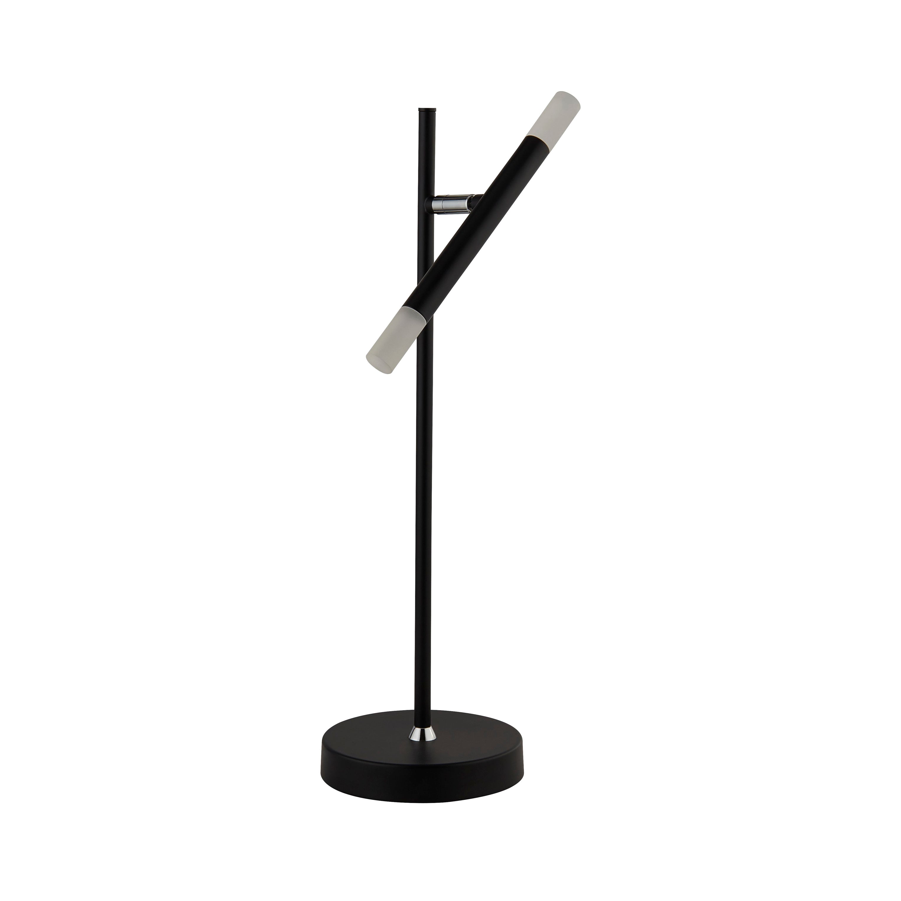 Searchlight Wapping LED Table Lamp - Black & Acrylic