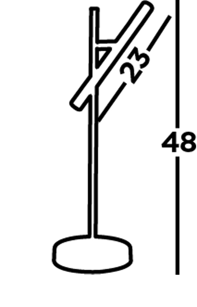 Searchlight Wapping LED Table Lamp - Black & Acrylic