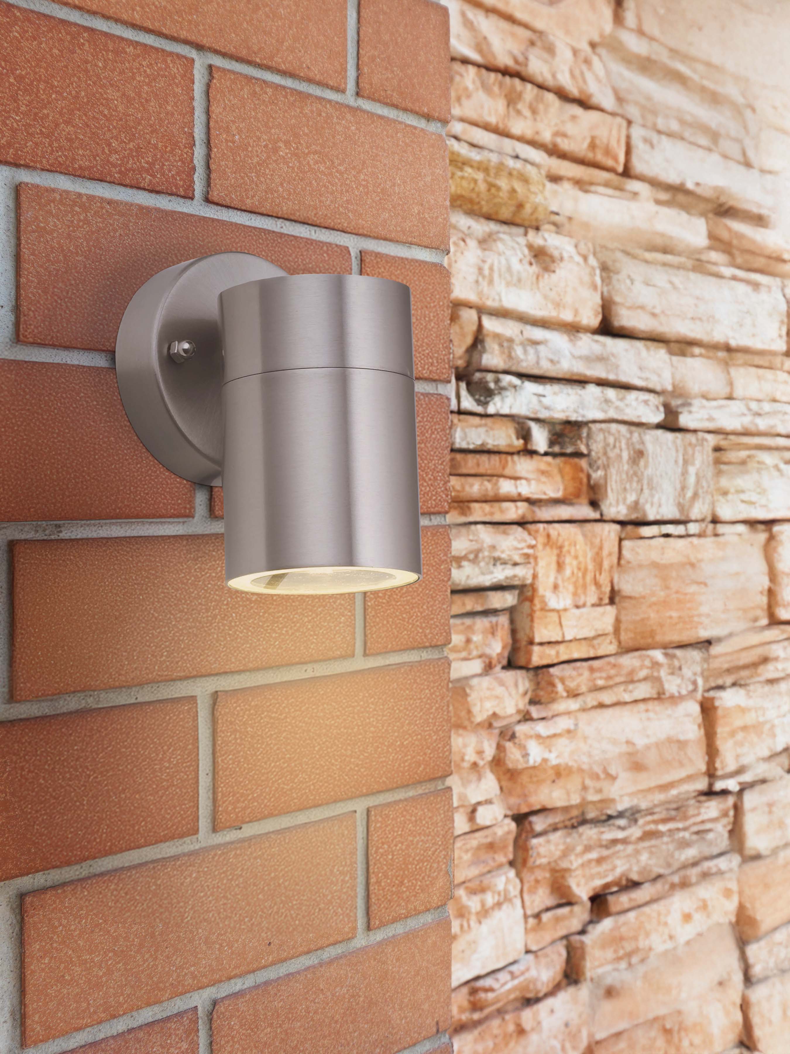 Searchlight Mela Outdoor Wall Light - Stainless Steel - IP44