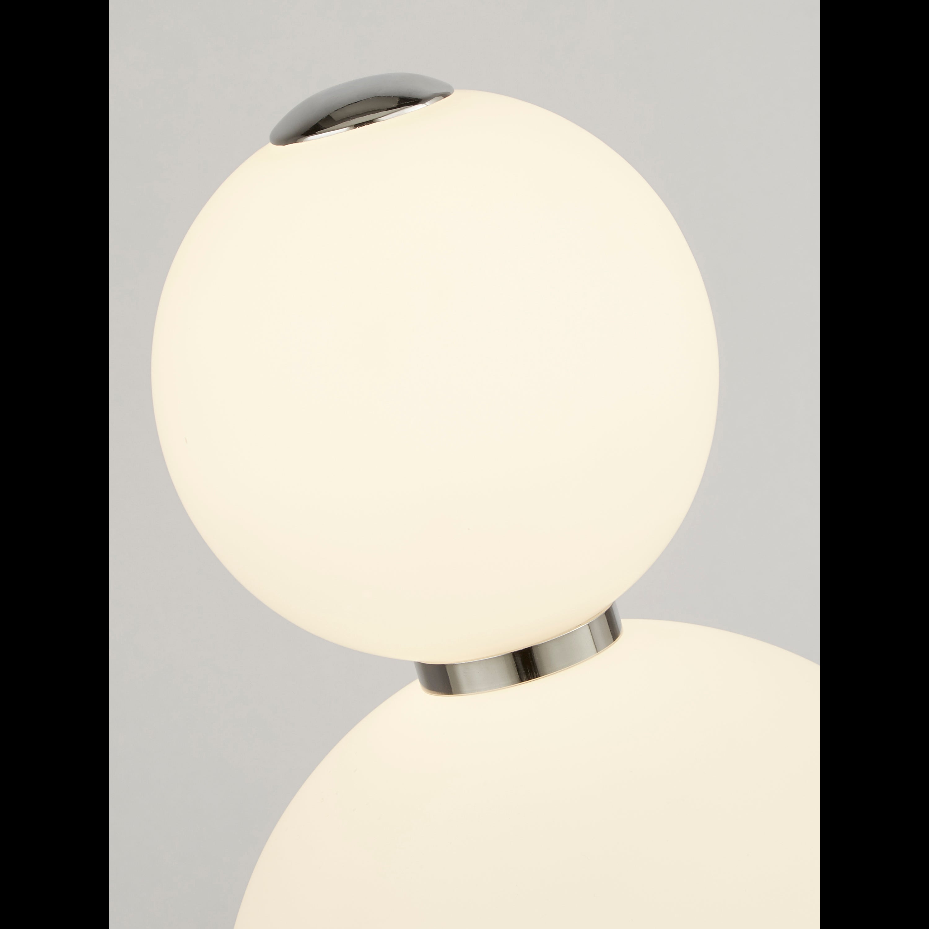 Searchlight Slater Table Lamp - Chrome & Opal Glass