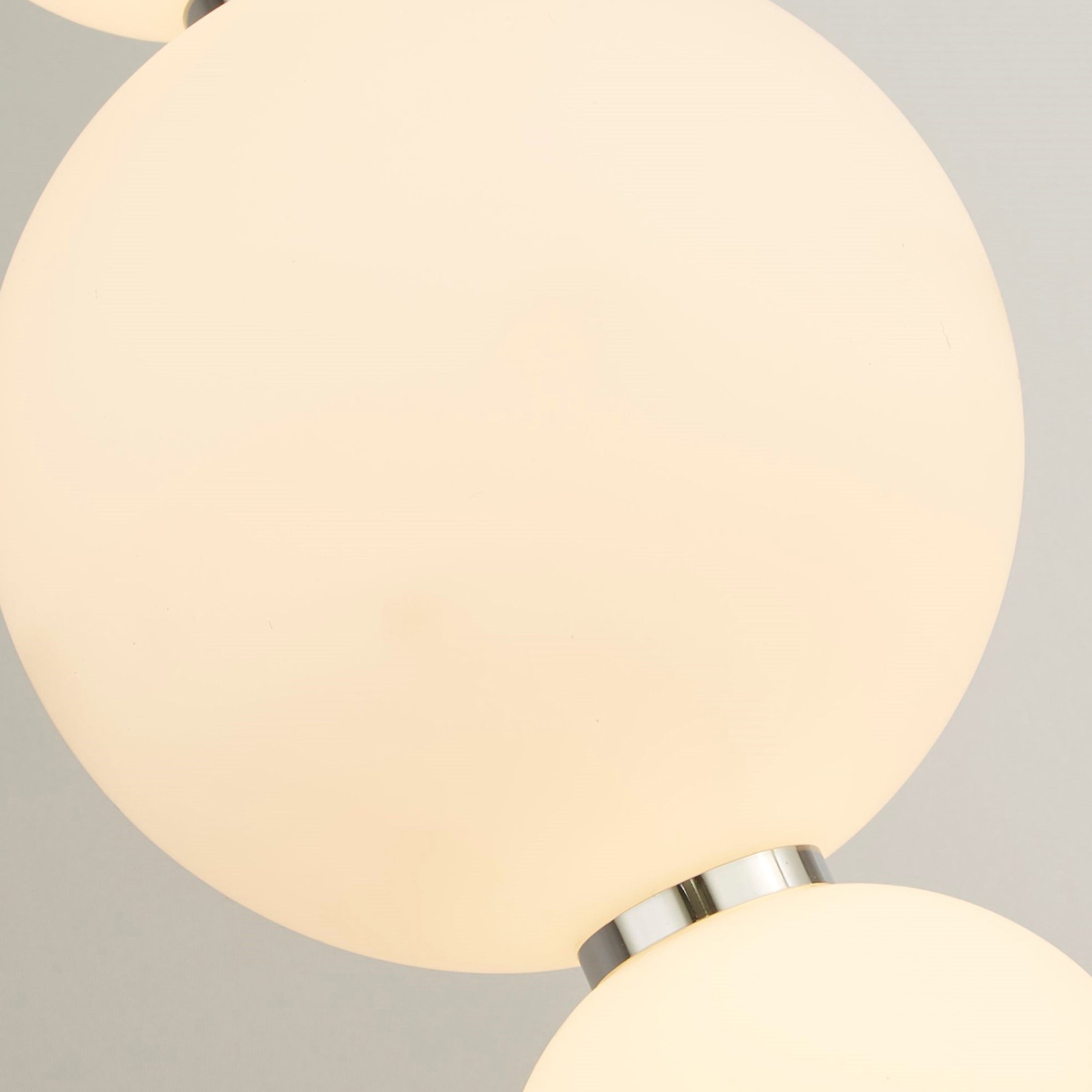 Searchlight Slater 3 Light Floor Lamp - Chrome & Opal Glass