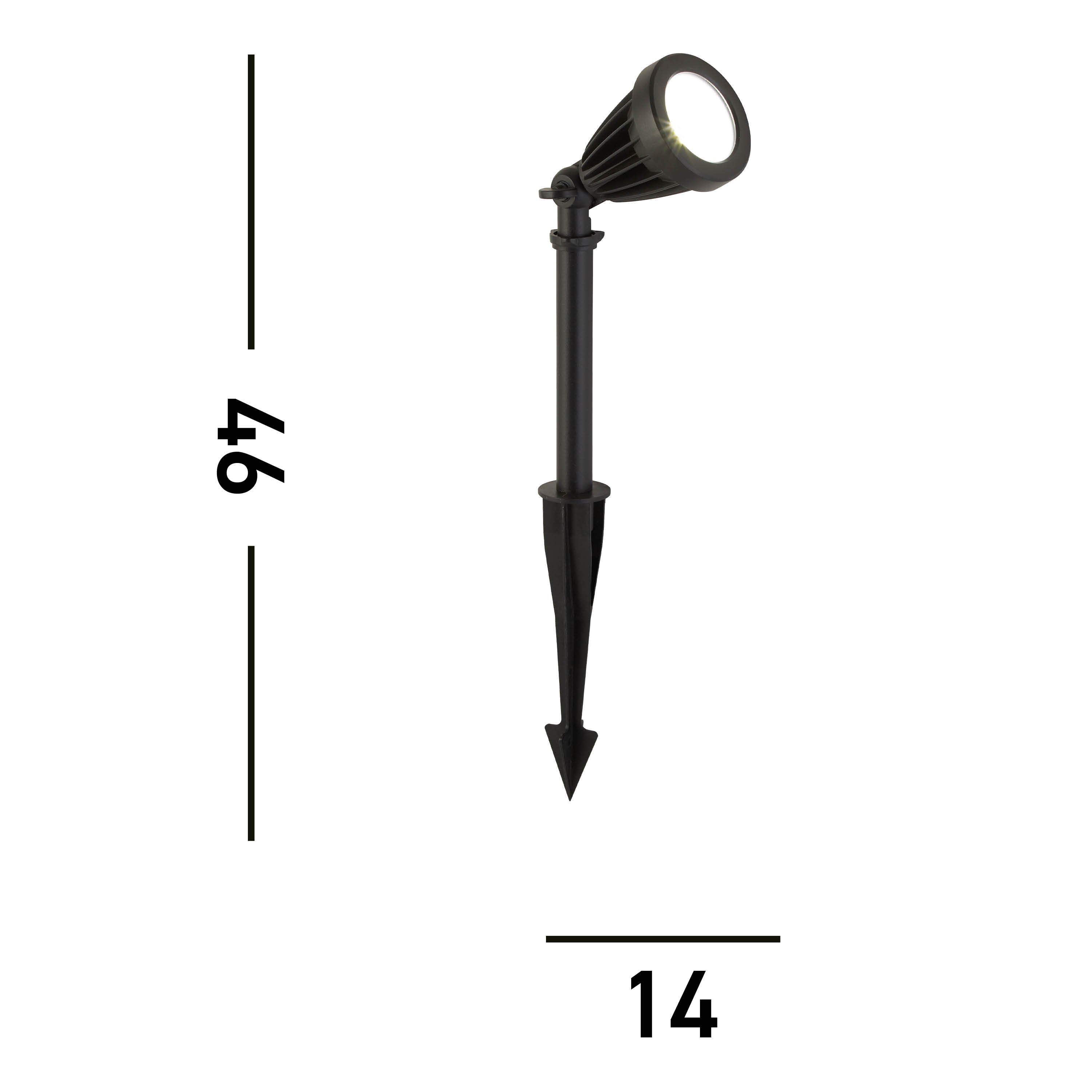 Searchlight Southbank Outdoor Spike - Black