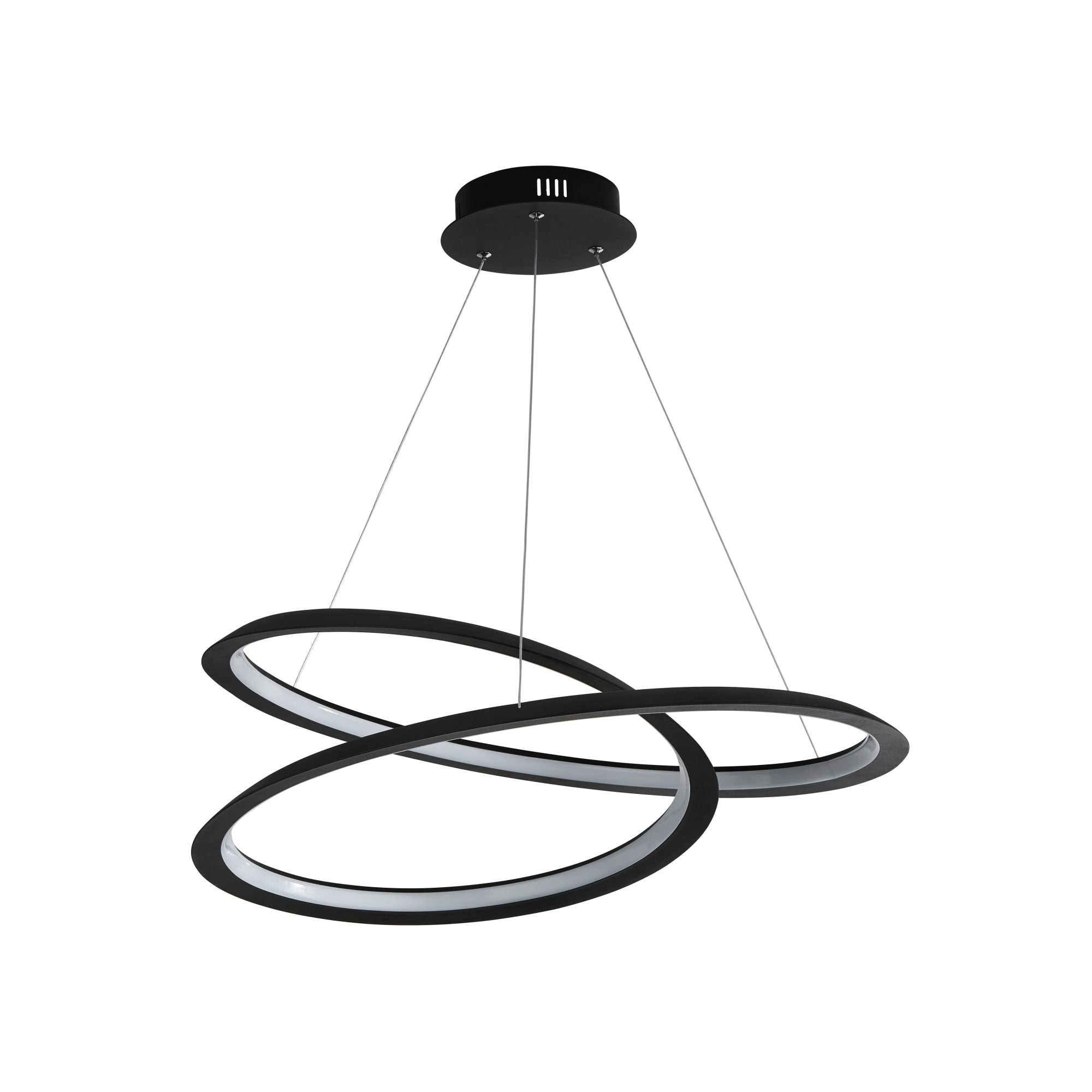 Searchlight Talton II LED Ceiling Pendant - Sand Black & Opal