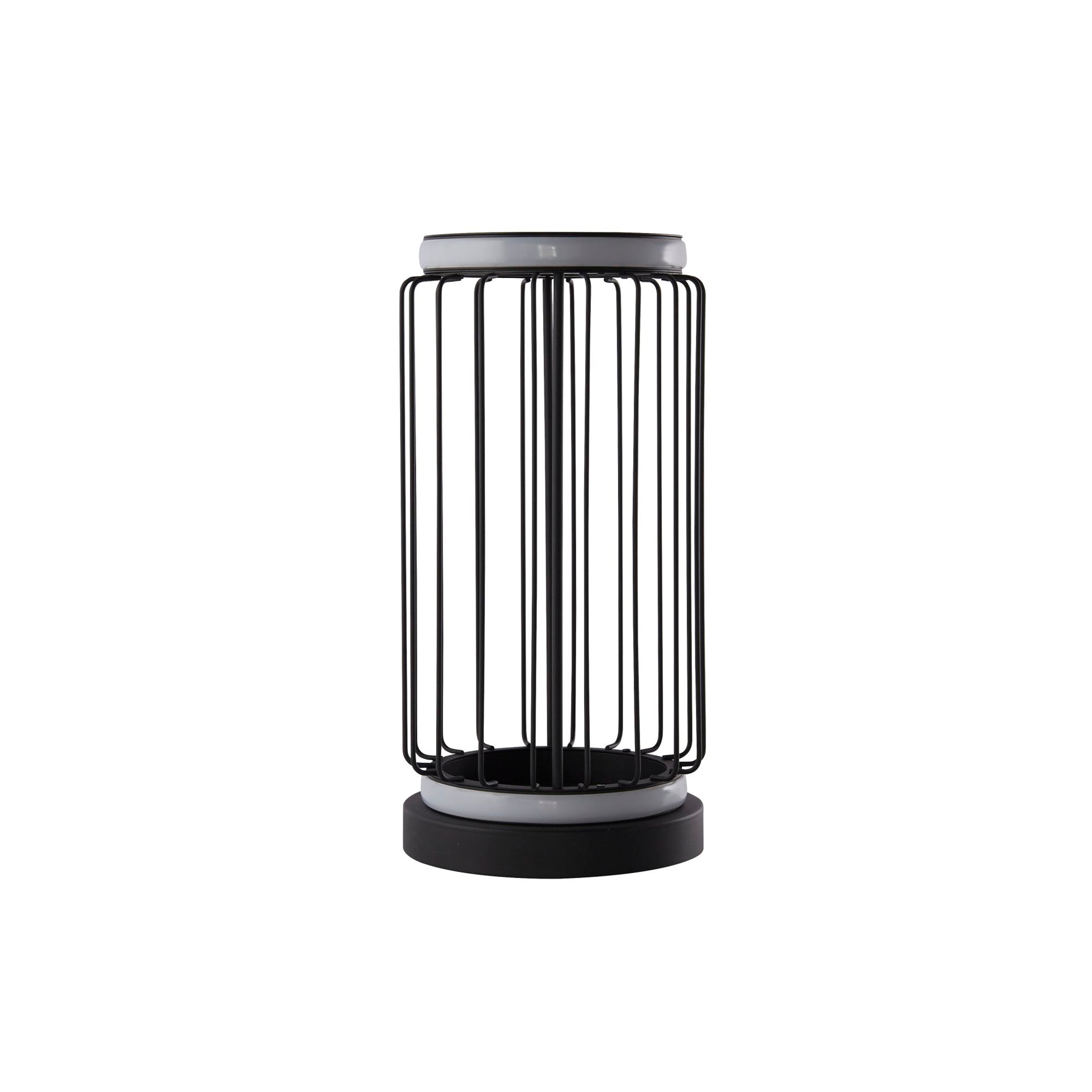 Searchlight Canova Cage LED Table Lamp - Black Metal