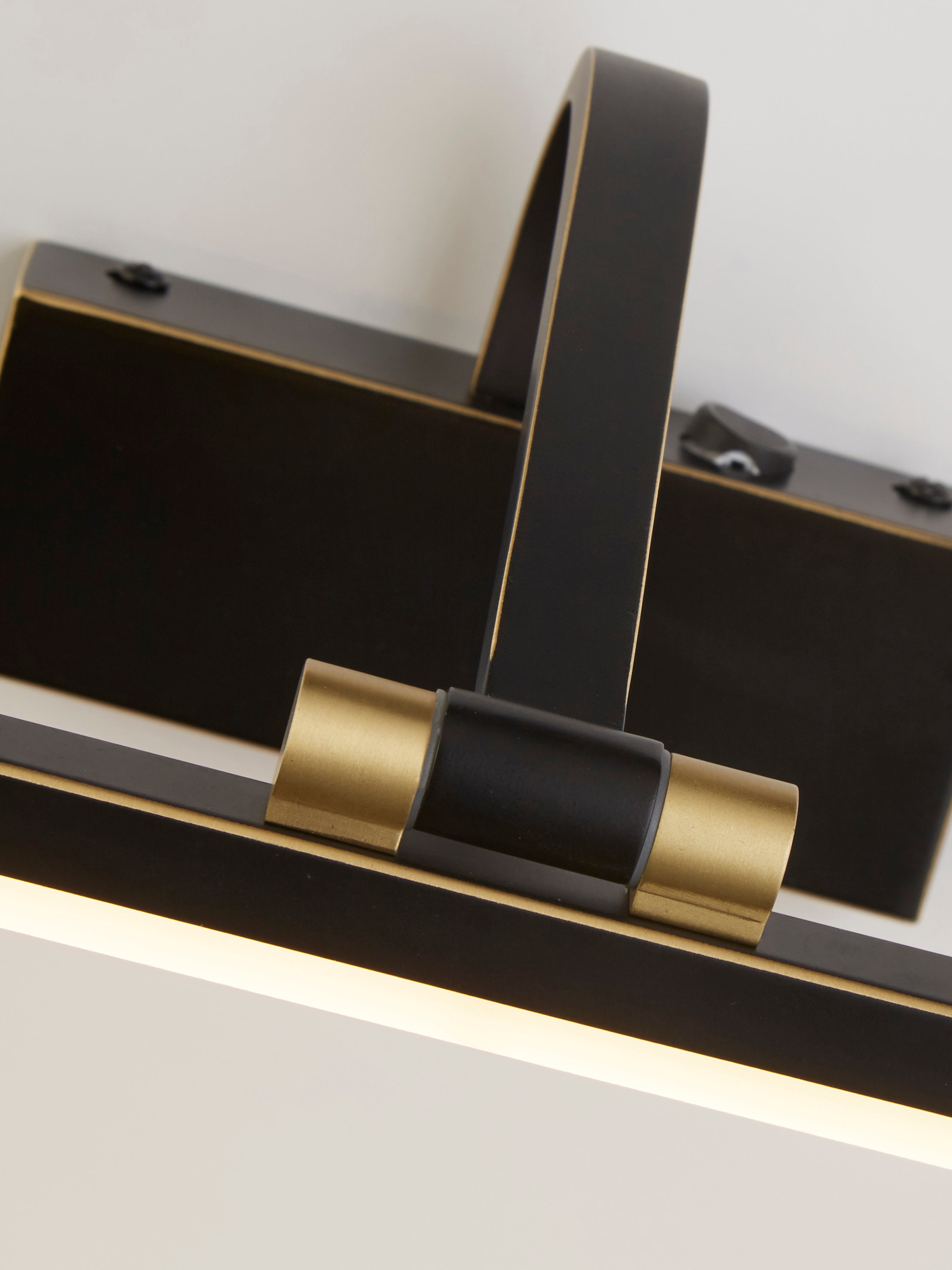 Searchlight LED Picture Light 510mm - Black Brushed Gold