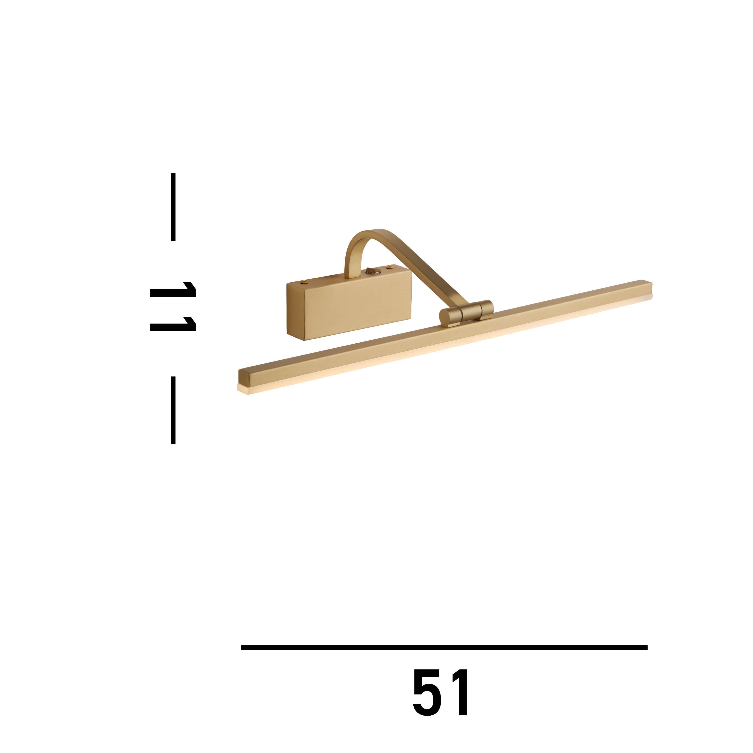 Searchlight LED Picture Light 510mm - Bronze