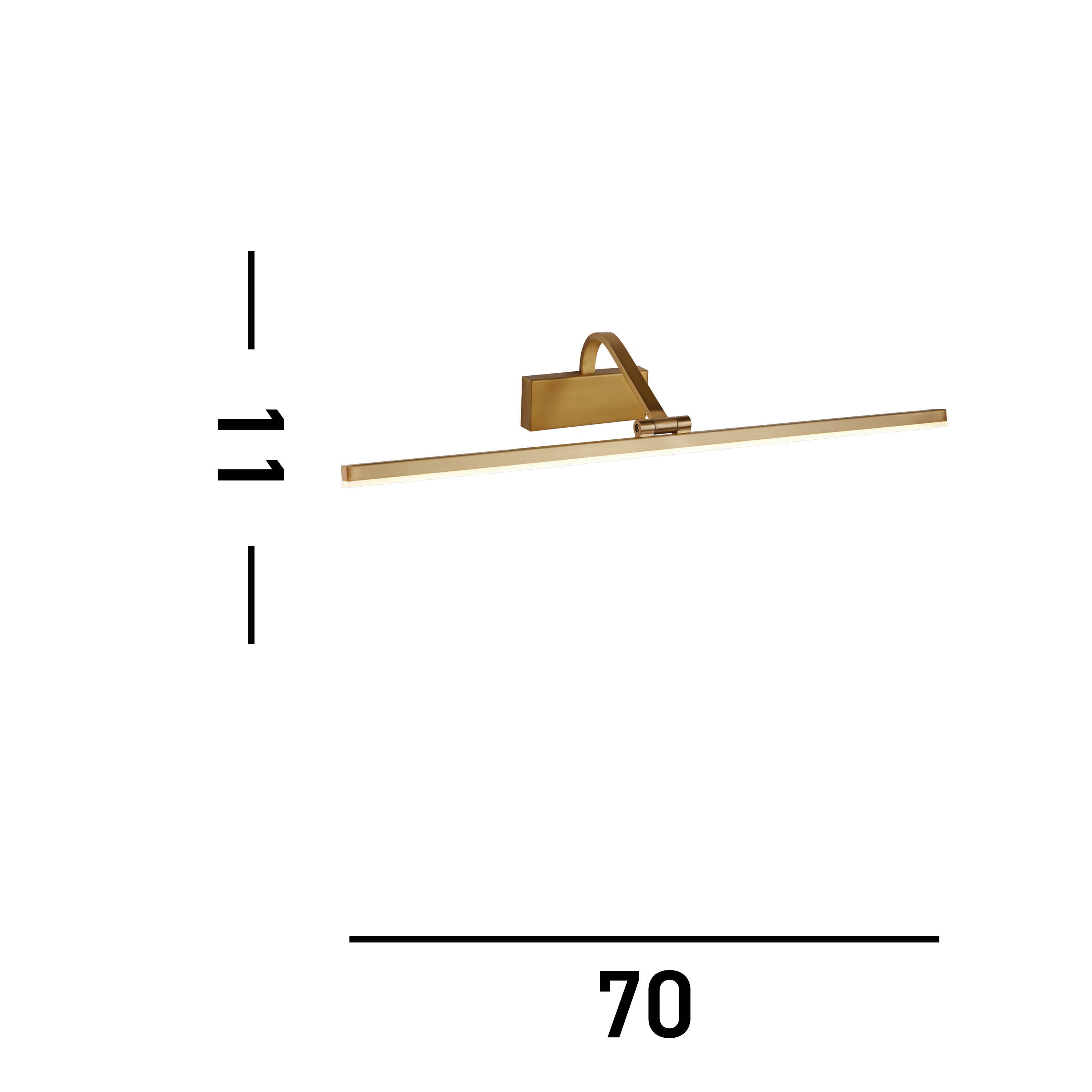 Searchlight Beckwith LED Picture Light - Bronze